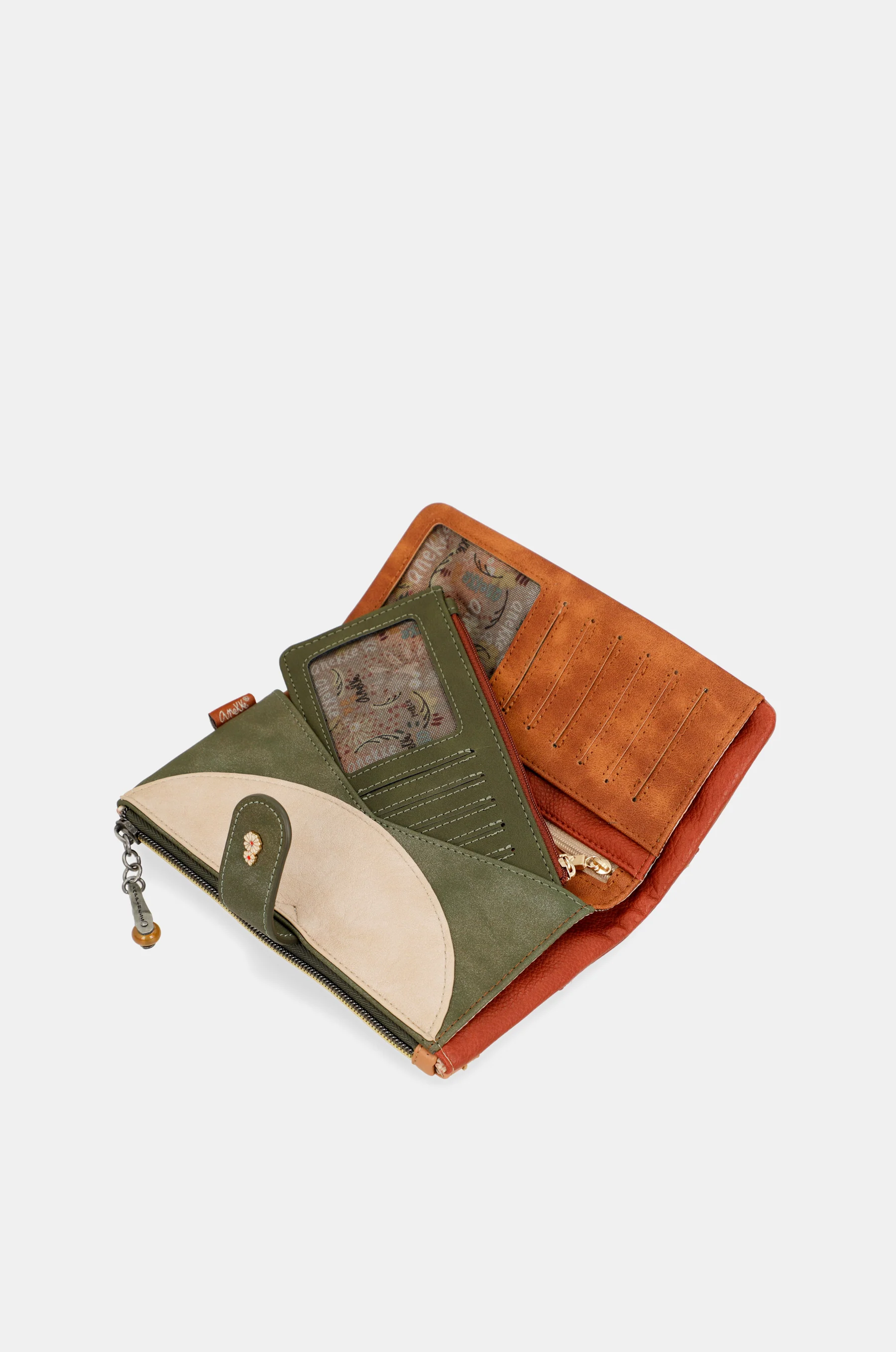Flowers flexible large RFID wallet - Image 5