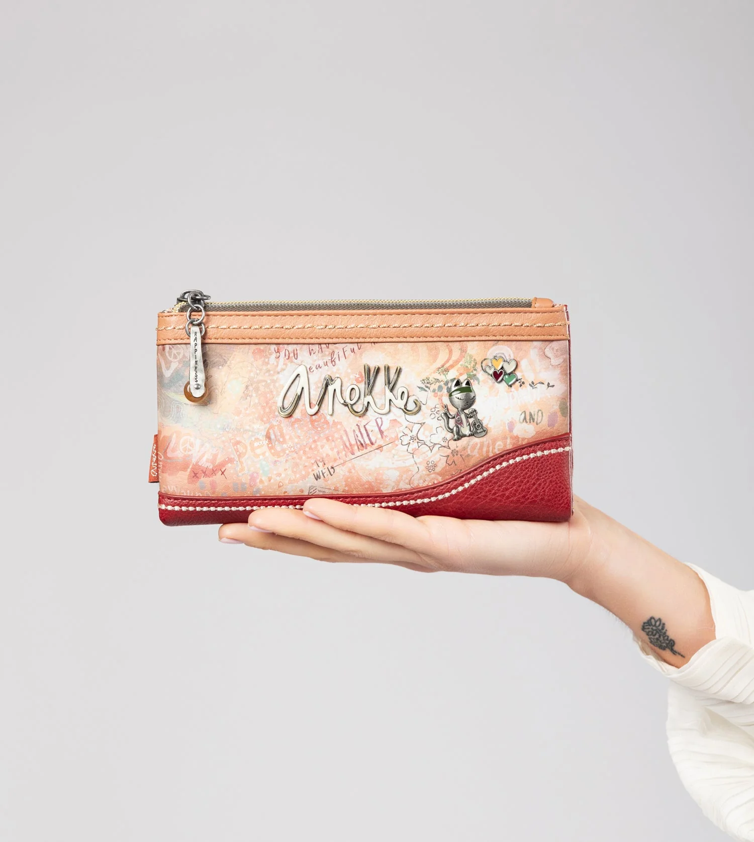 Flowers flexible large RFID wallet - Image 6