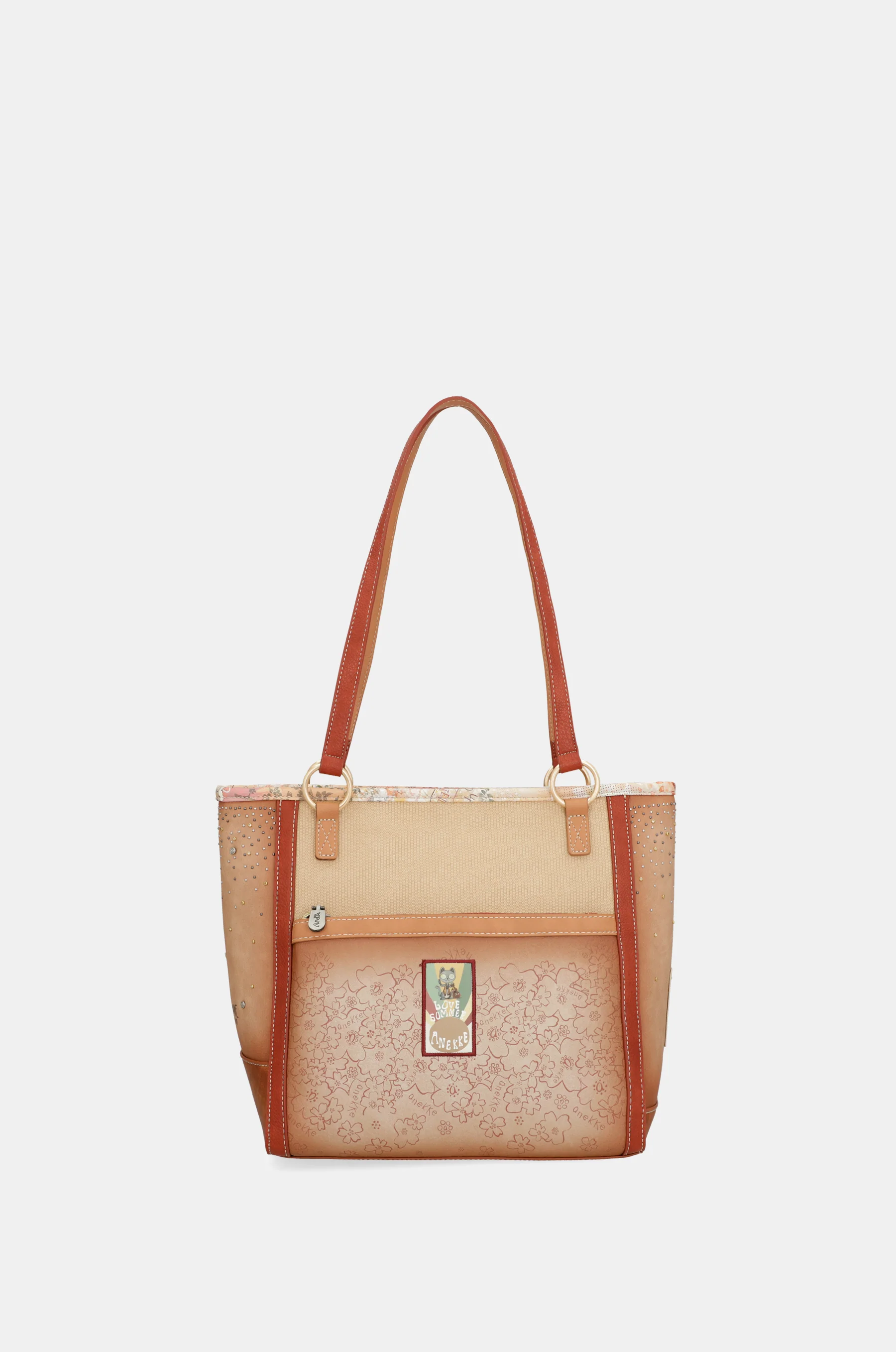Flowers large shoulder bag - Image 3