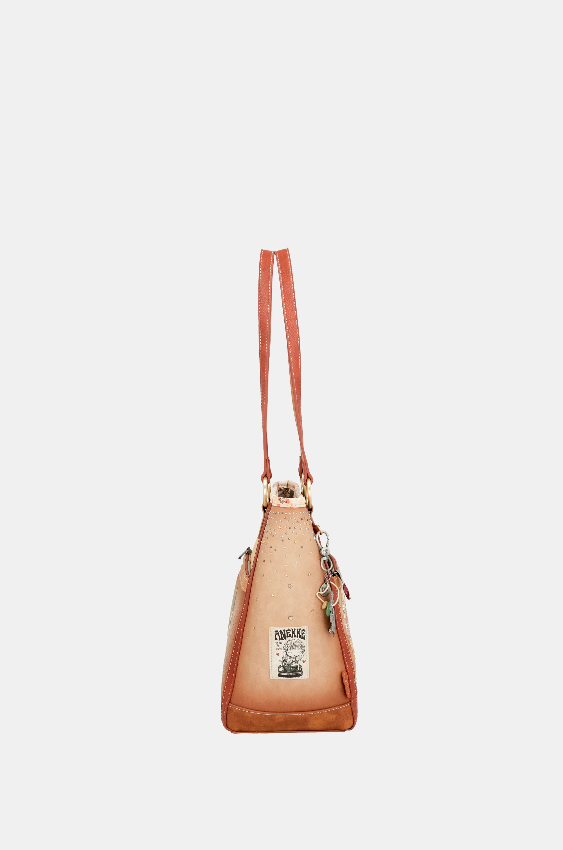 Flowers large shoulder bag - Image 4