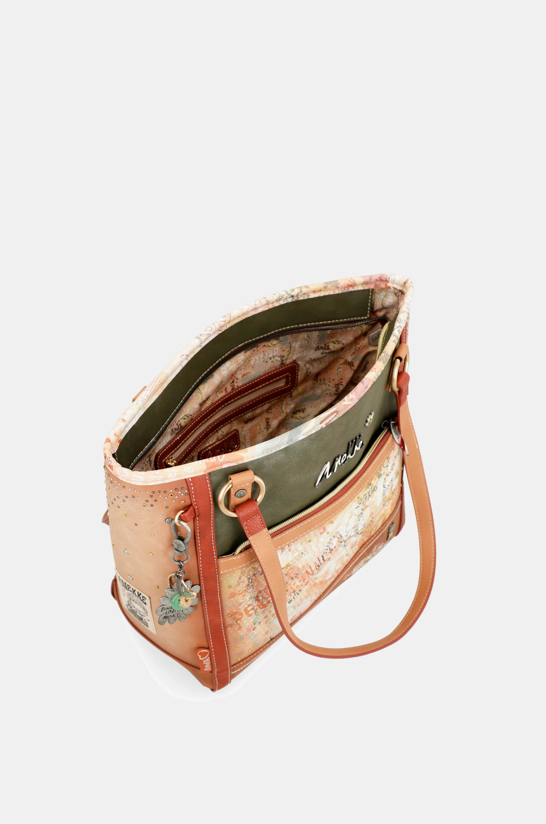 Flowers large shoulder bag - Image 5