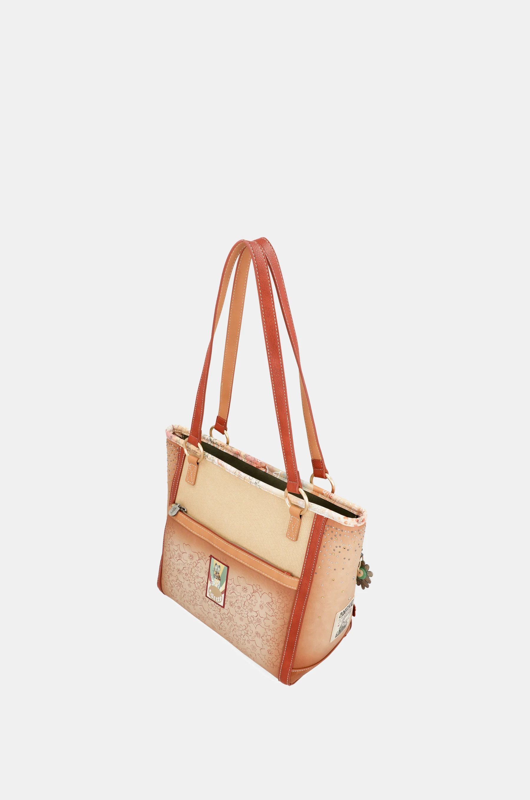 Flowers large shoulder bag - Image 7