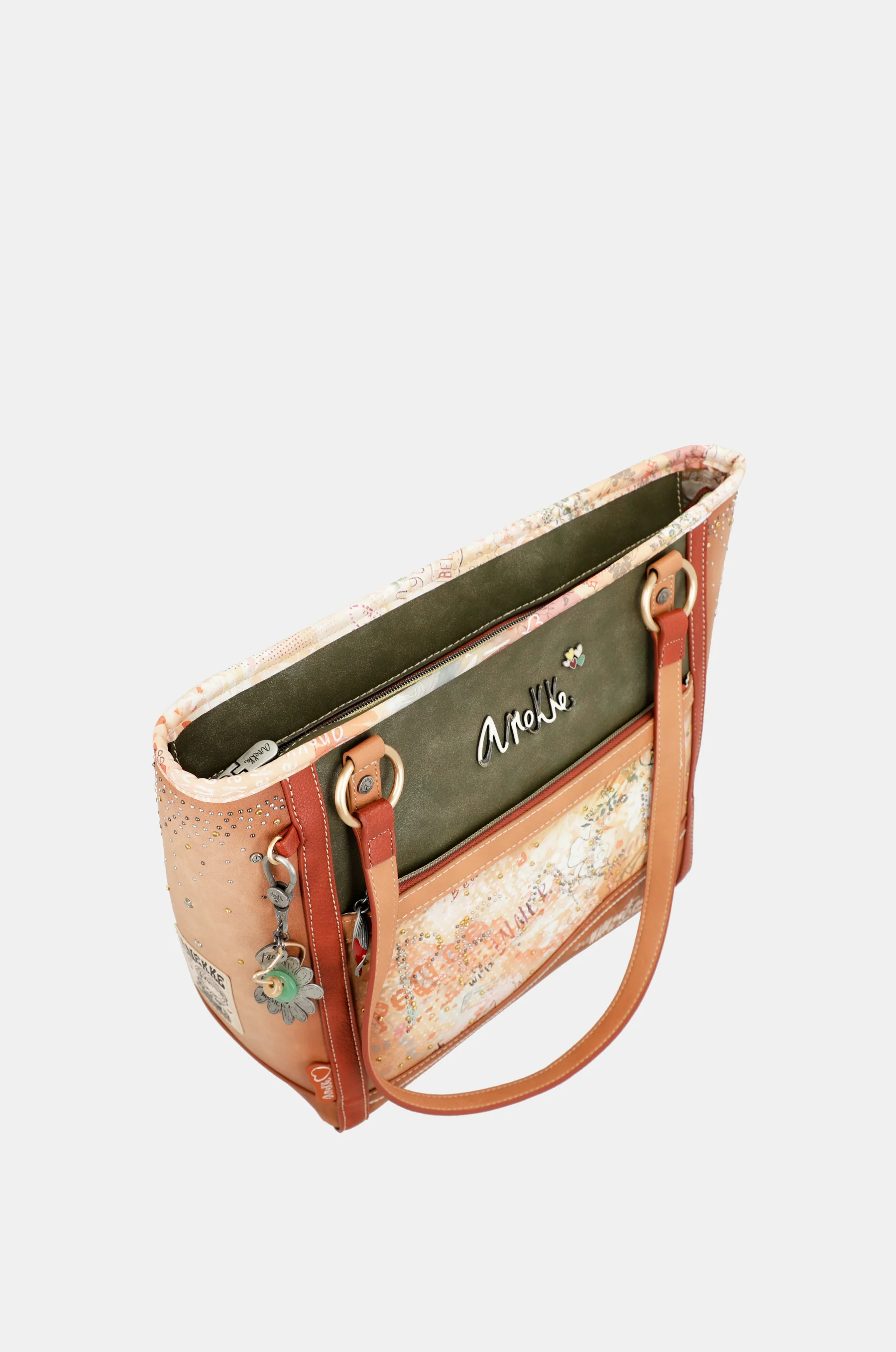 Flowers large shoulder bag - Image 8