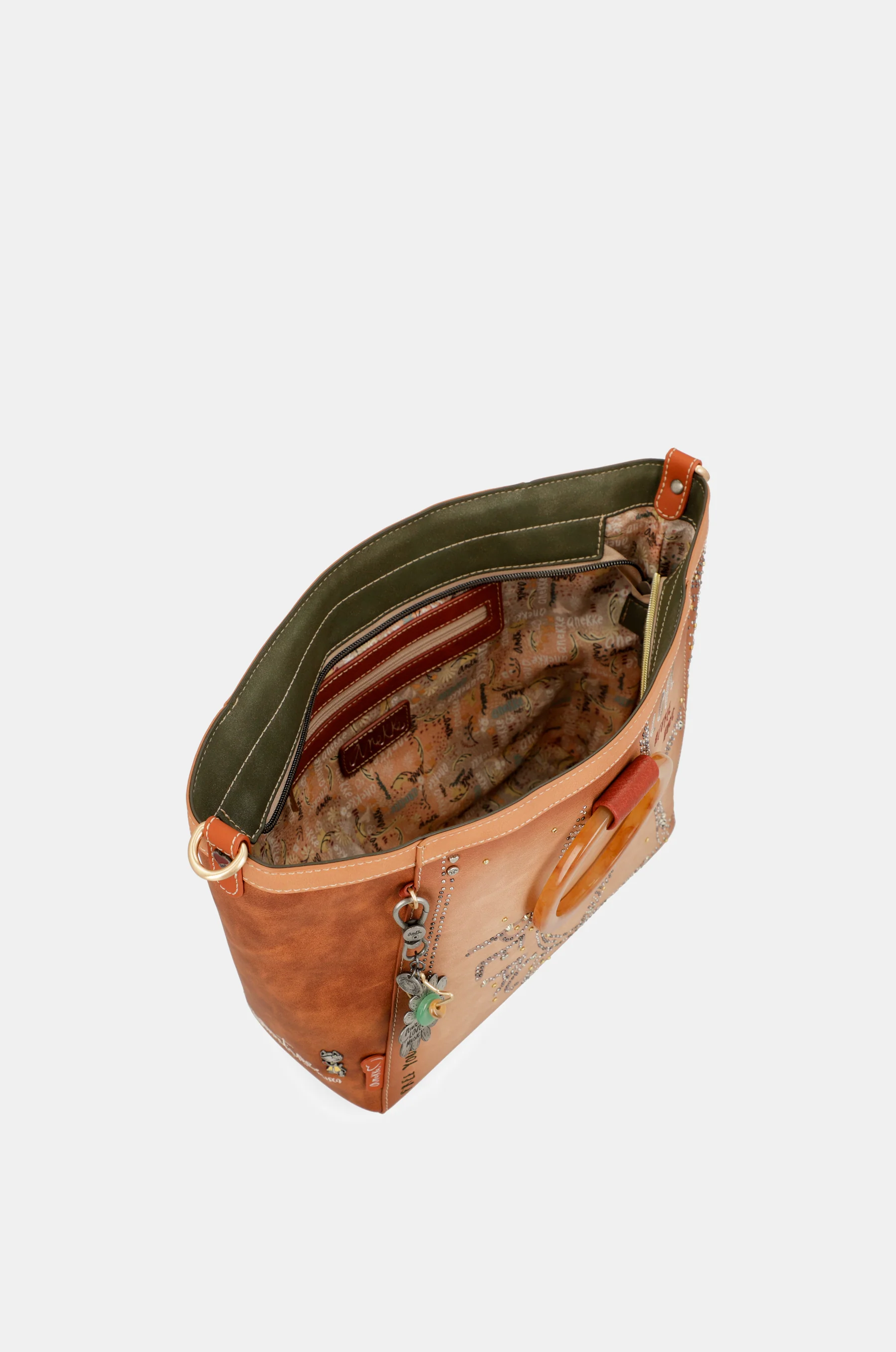 Flowers round handles crossbody bag - Image 5