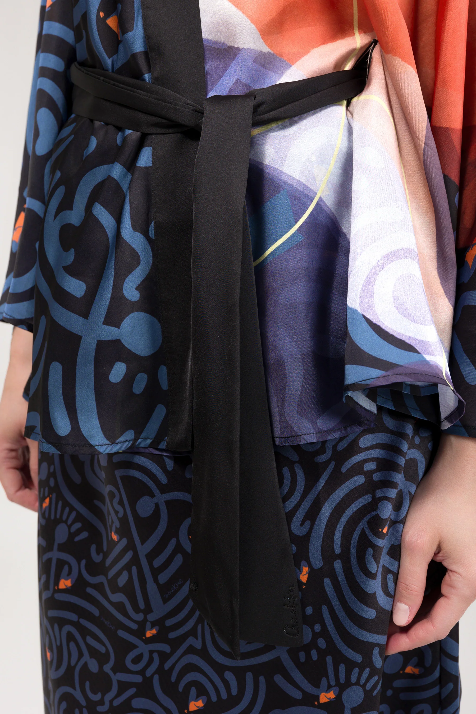 Fluid printed kimono - Image 5