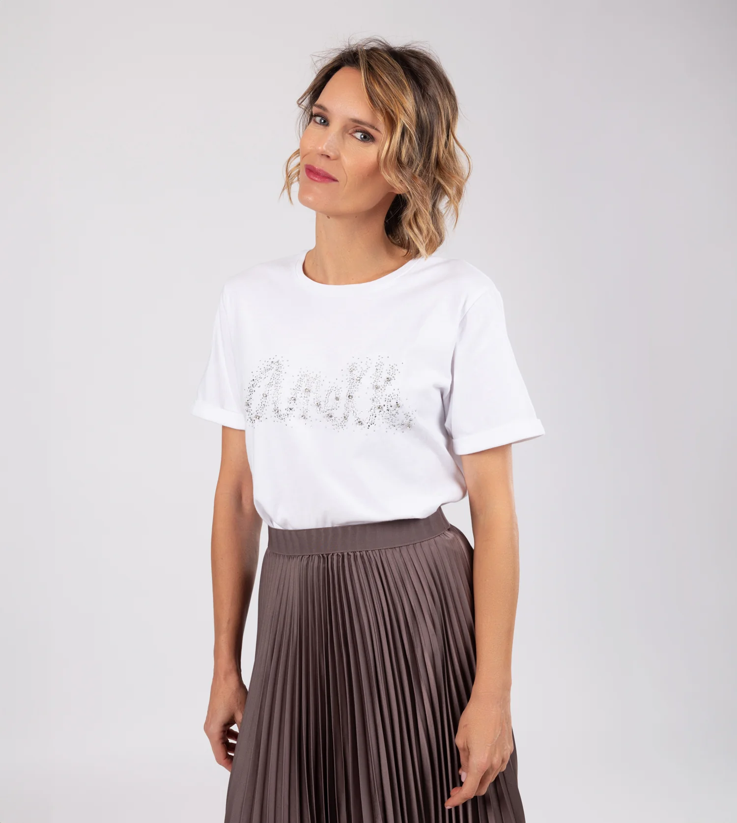 Glitter white T-shirt - Image 2