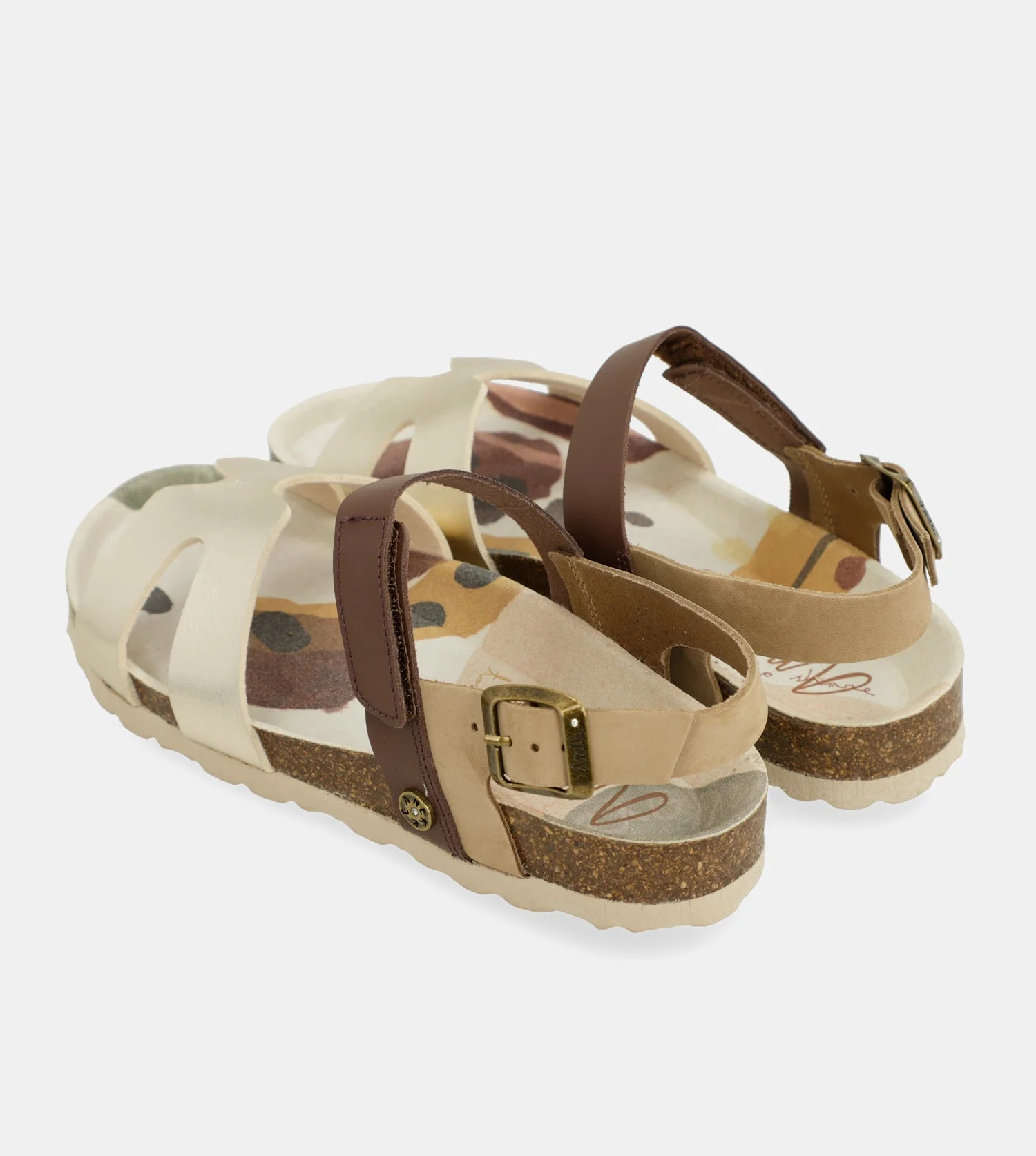 Gold and brown sandals - Image 7