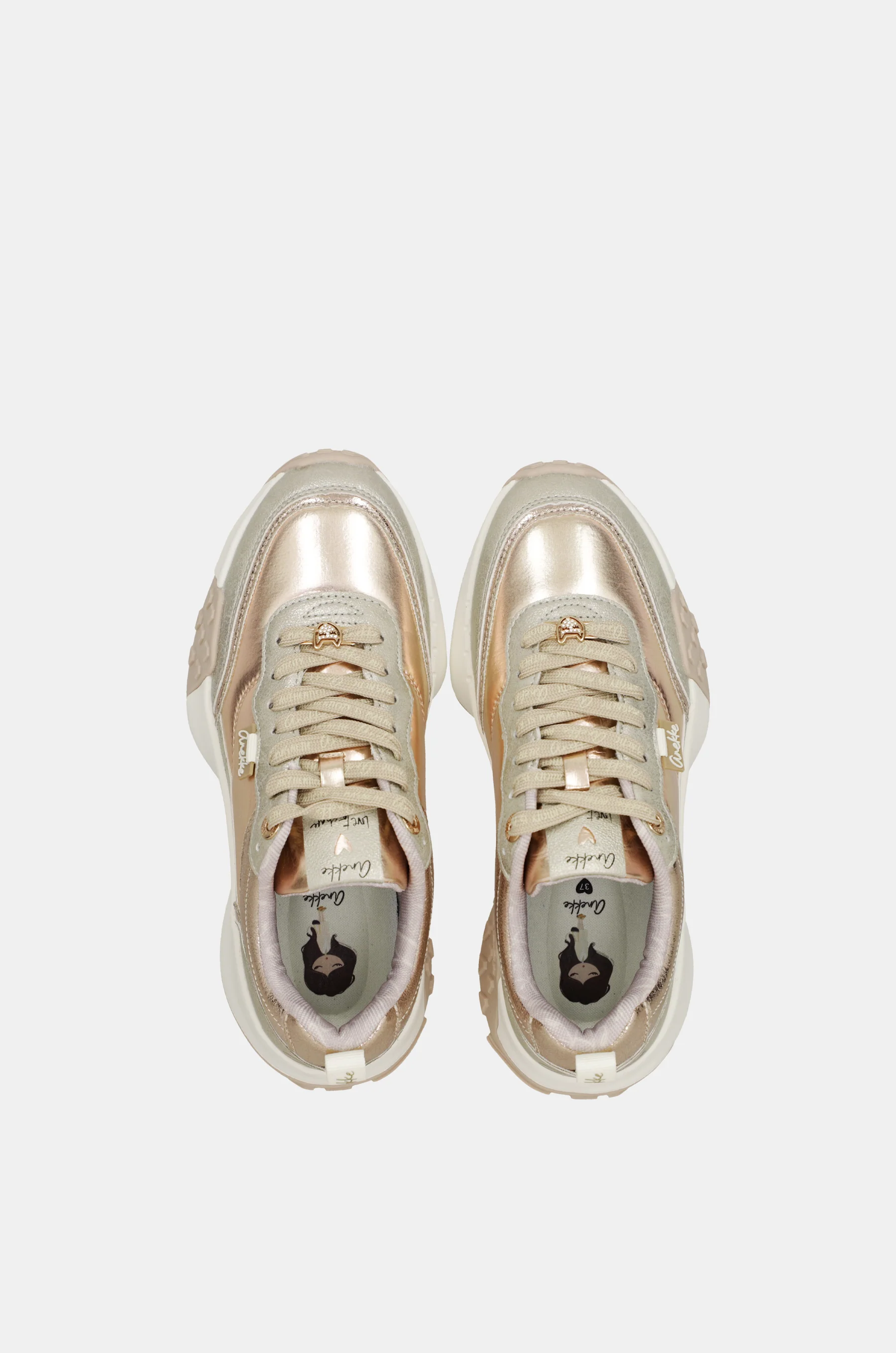 Gold sneakers - Image 8