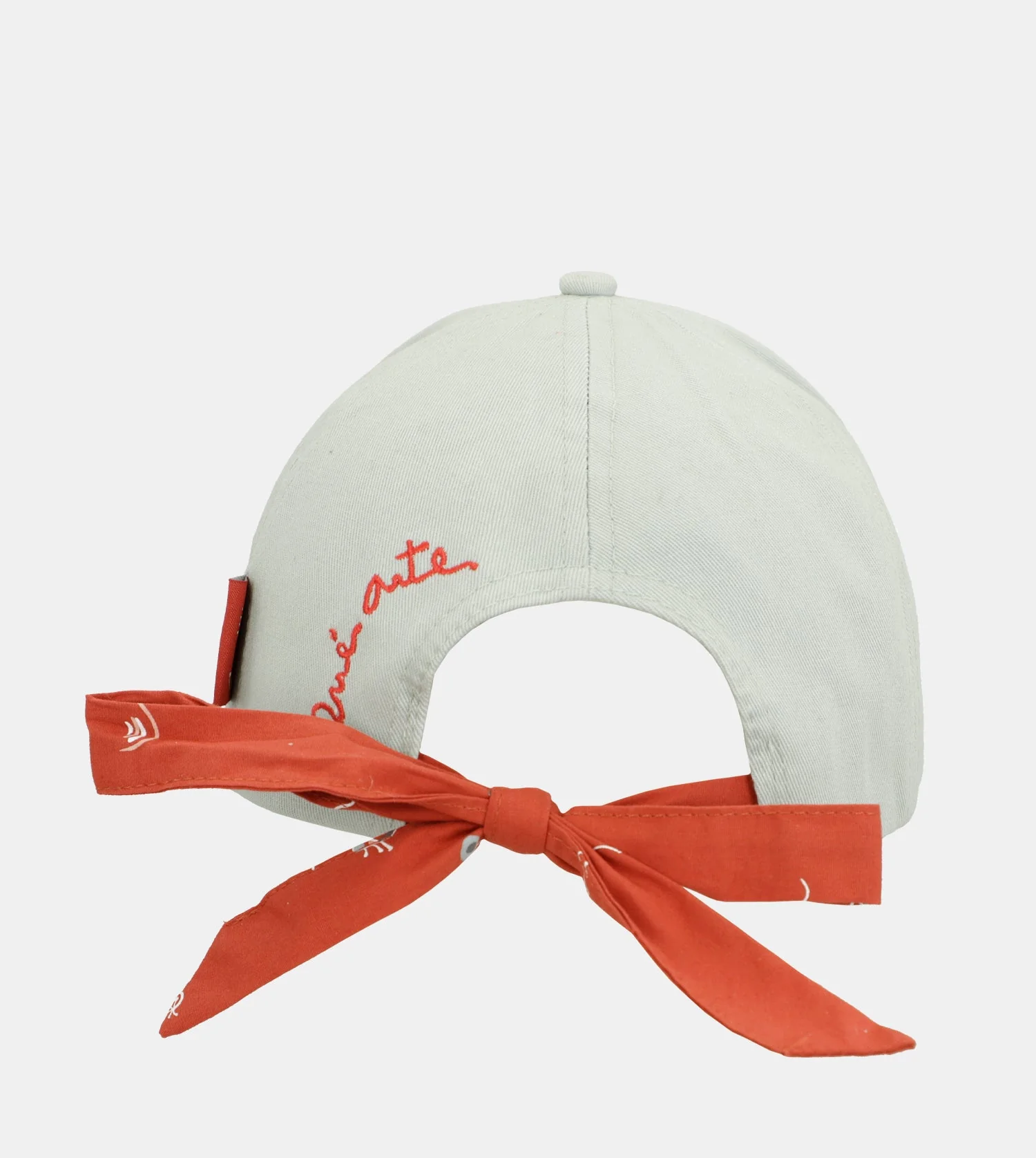 Green cap with red bow - Image 2