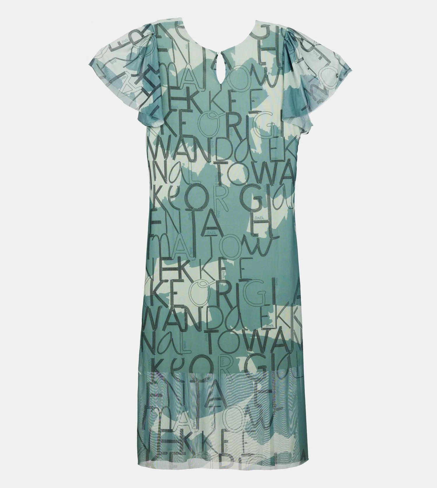 Green short-sleeve dress - Image 3
