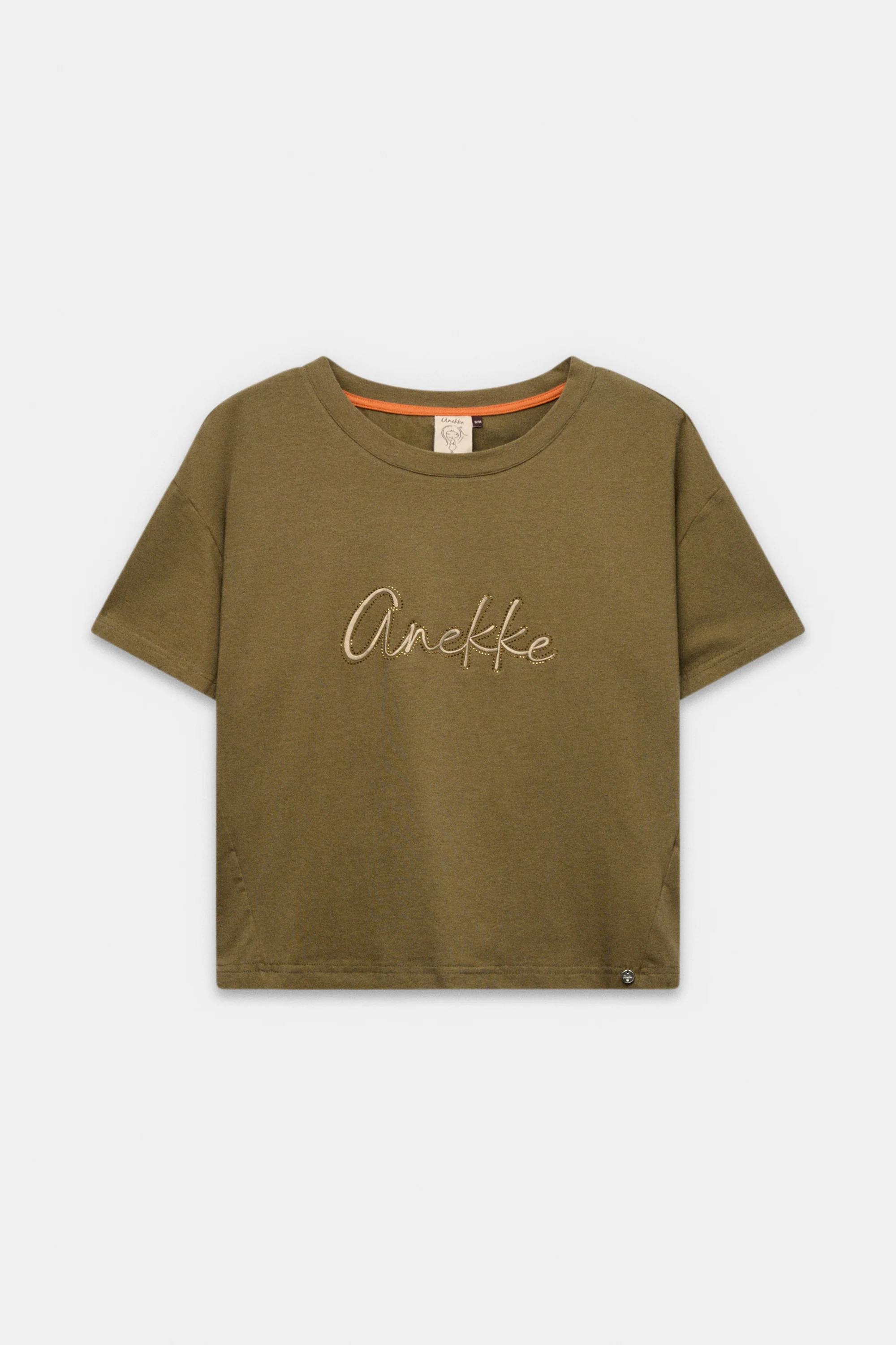 Green short-sleeve T-shirt