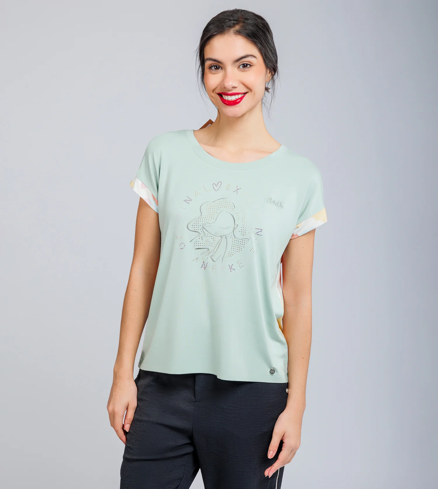 Green short-sleeve T-shirt Memories - Image 4