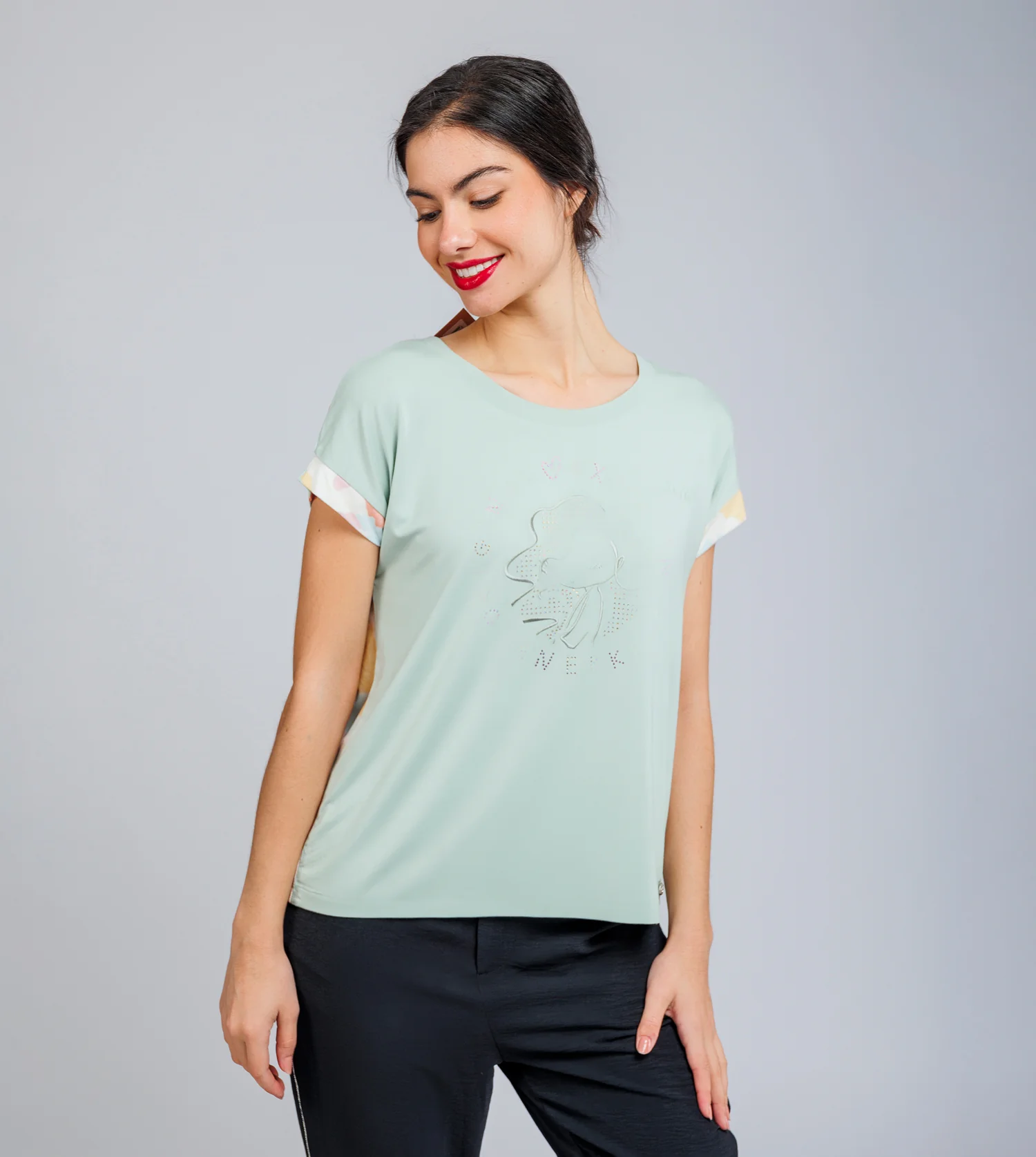 Green short-sleeve T-shirt Memories - Image 6