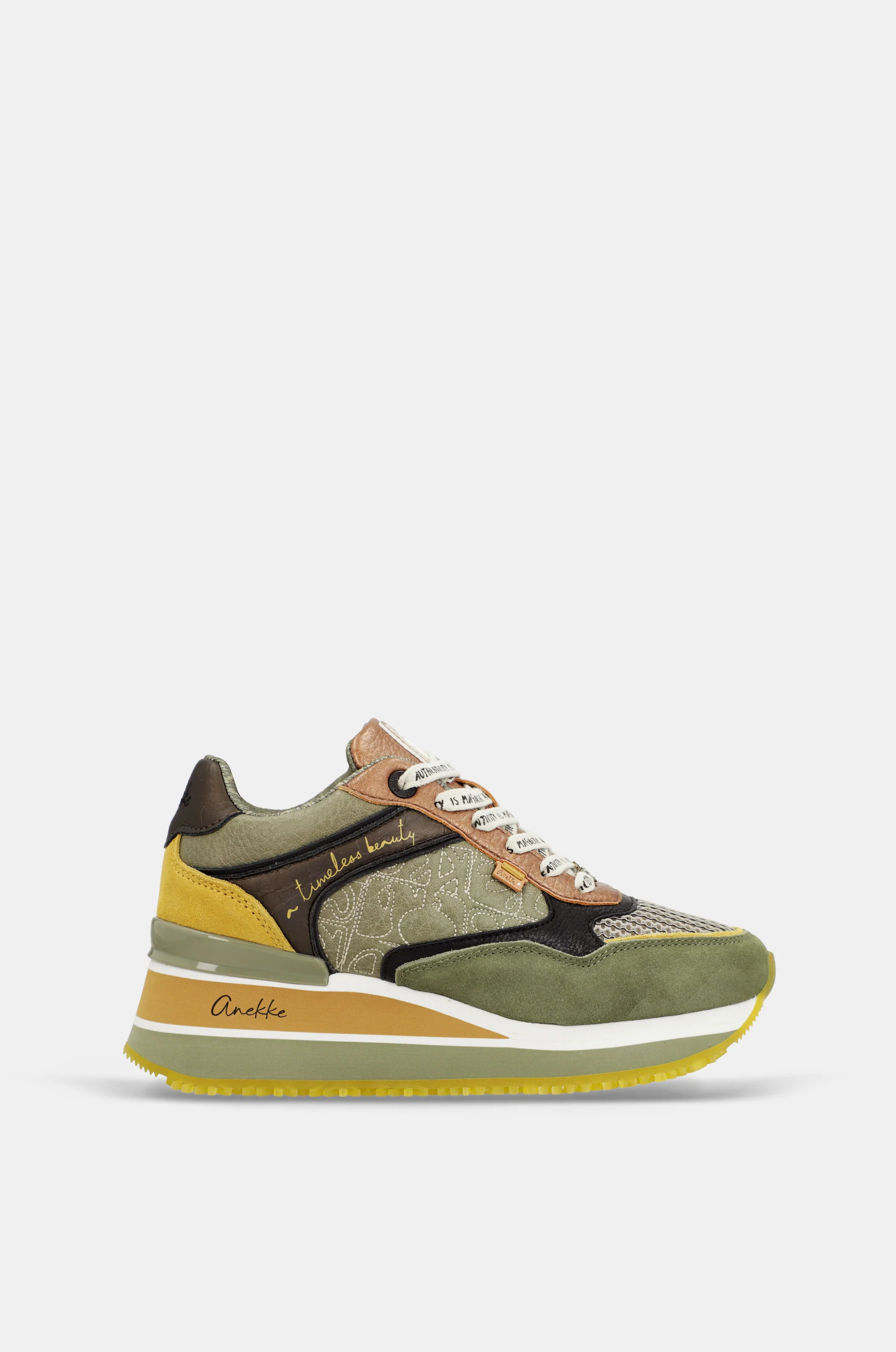 Green sneakers