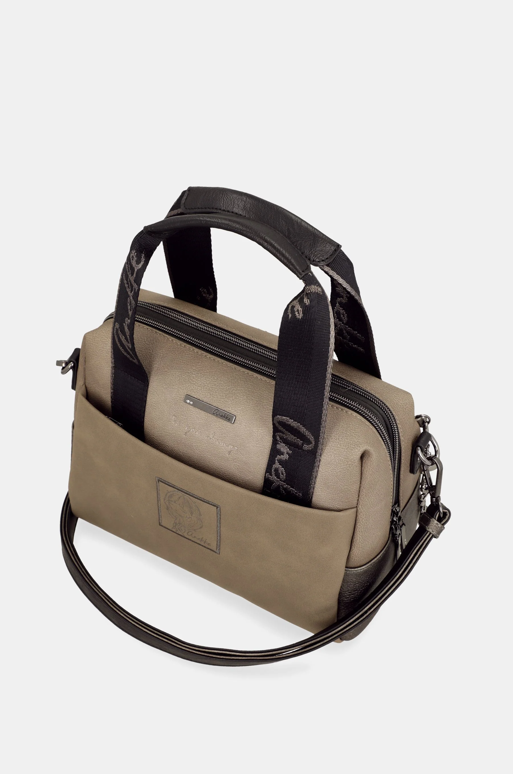 Short-handle bag Taupe - Image 6