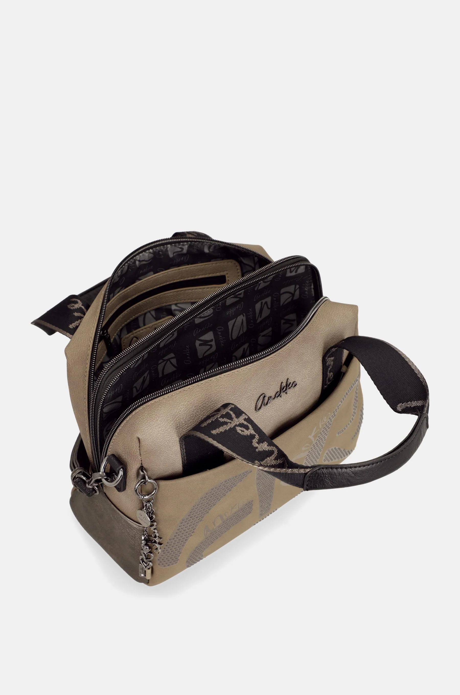 Short-handle bag Taupe - Image 7