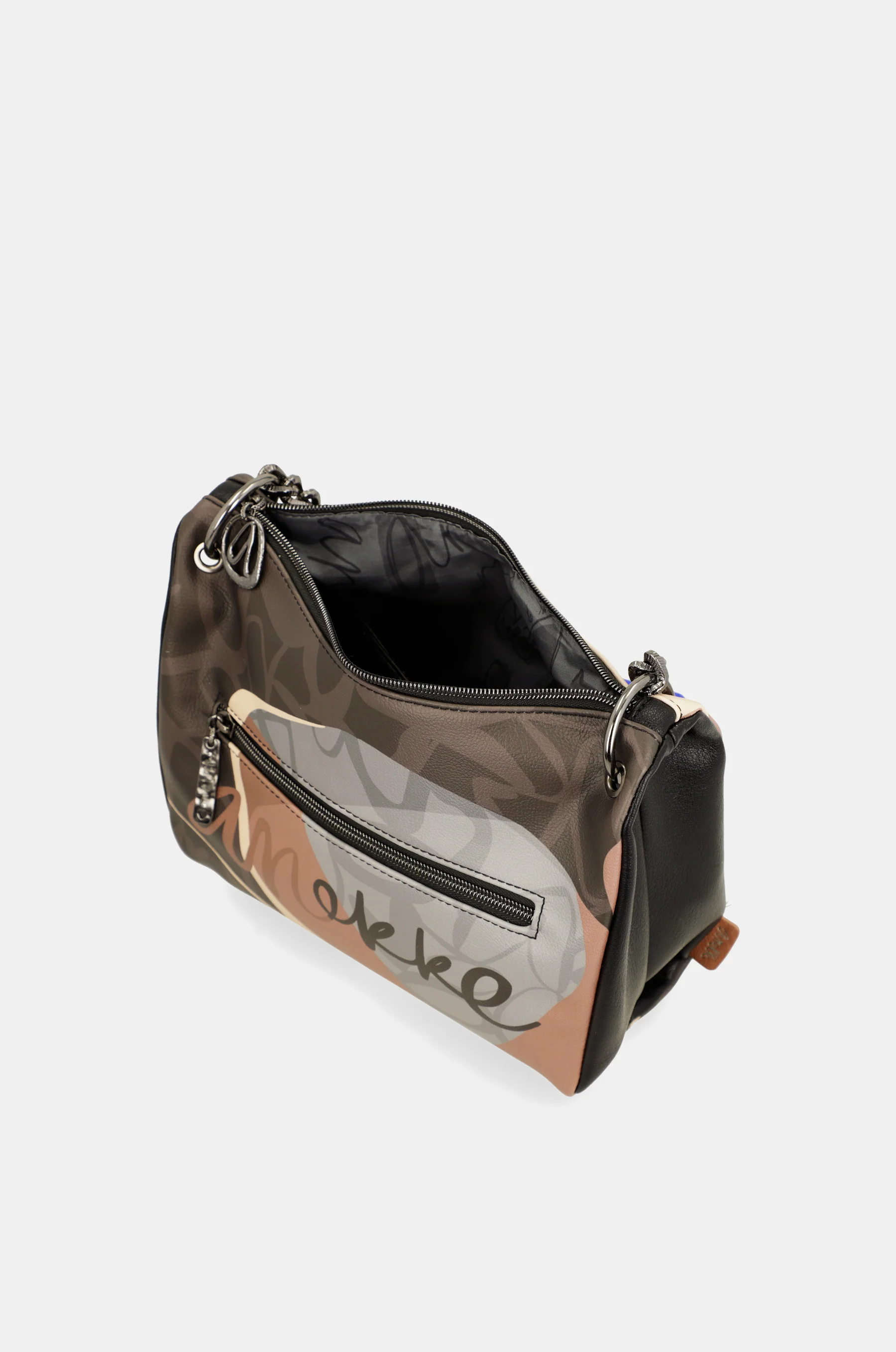 Heartbeat crossbody bag with metal handle - Image 3
