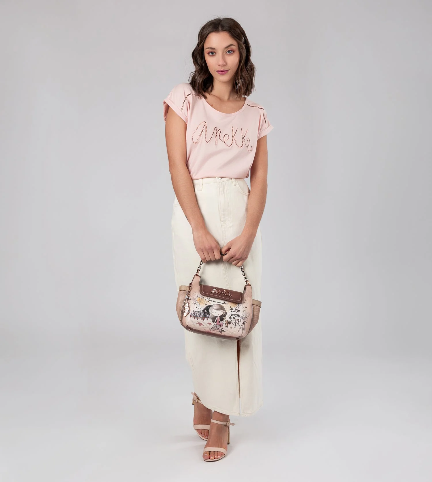 Hollywood crossbody bag with metal handle - Image 6