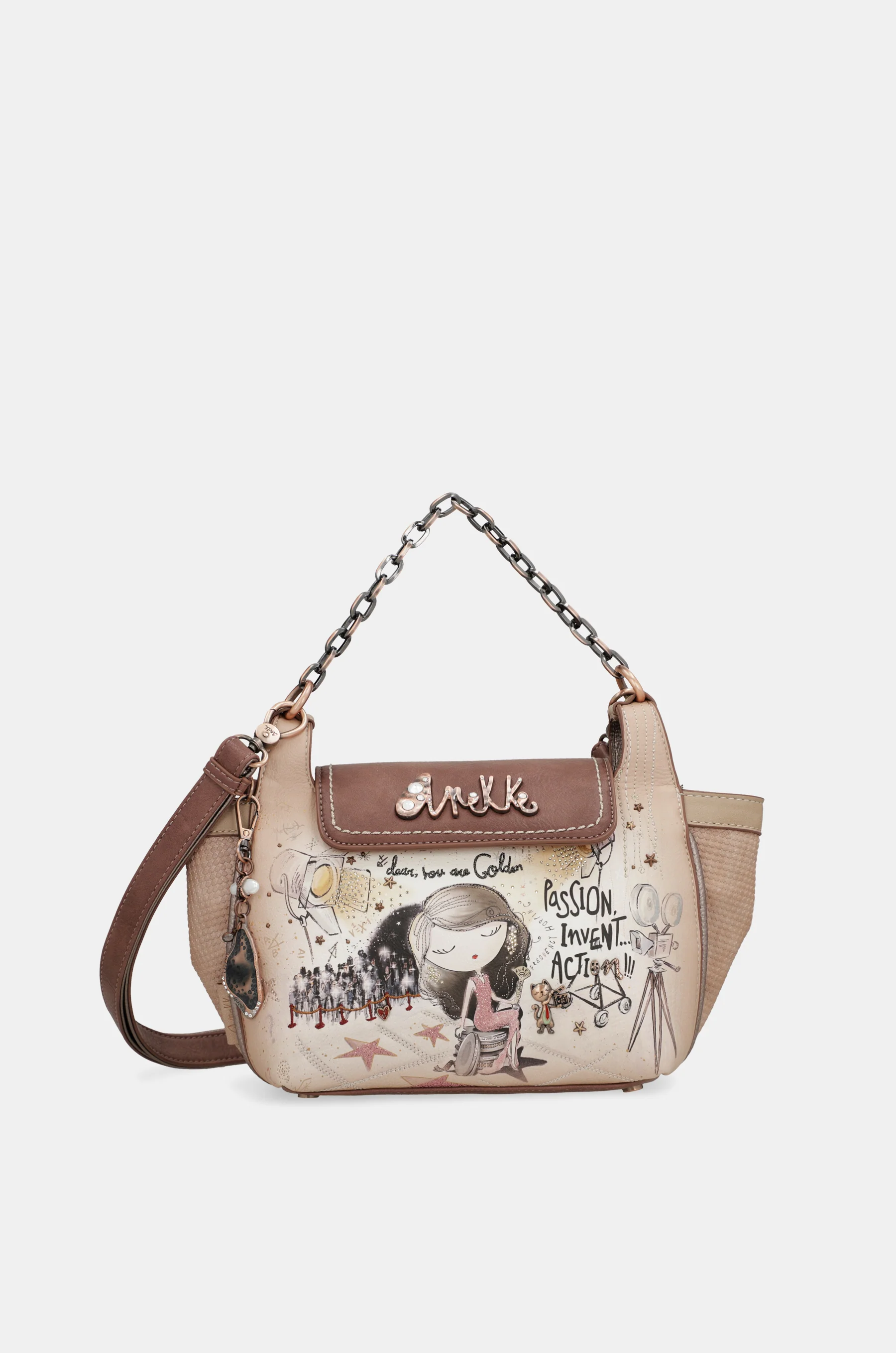 Hollywood crossbody bag with metal handle - Image 8