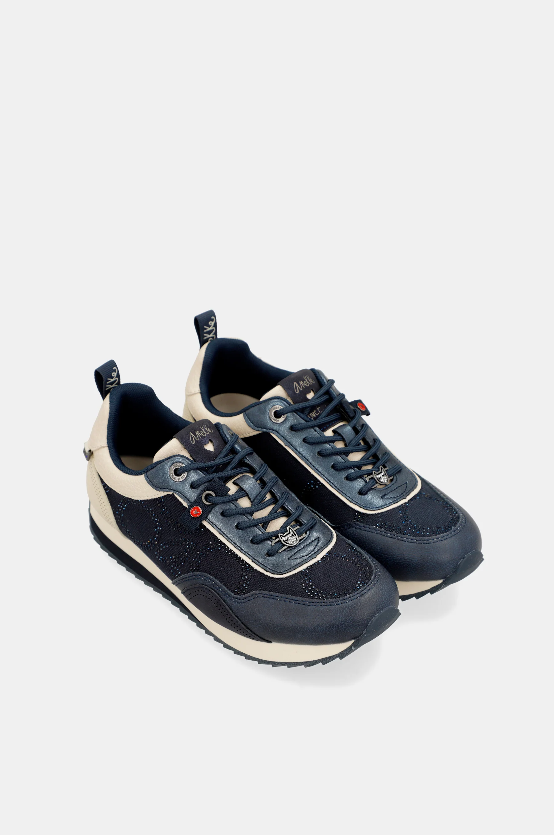 Hollywood navy blue sneakers - Image 3