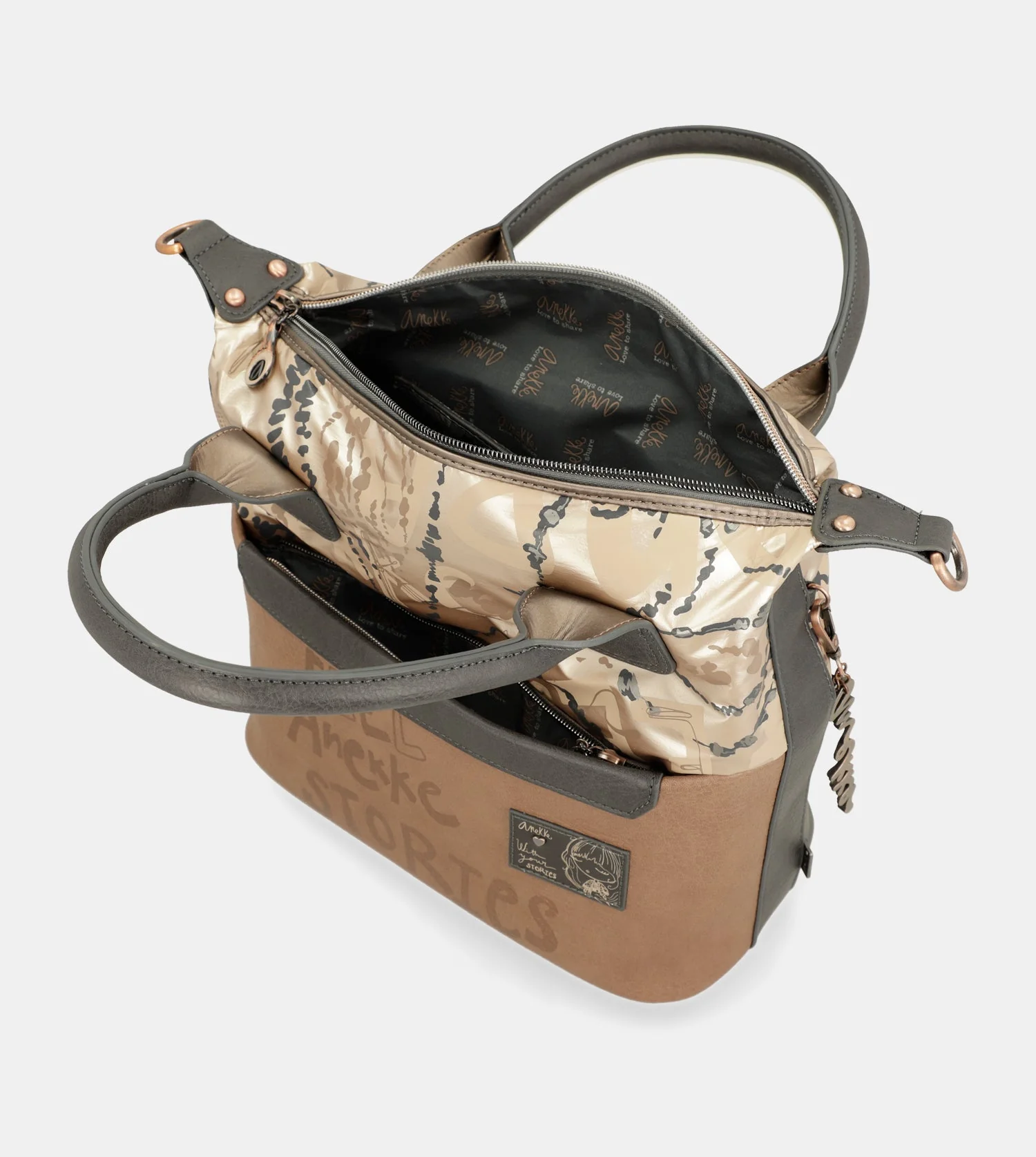 Intentions handle bag with shoulder strap - Image 9