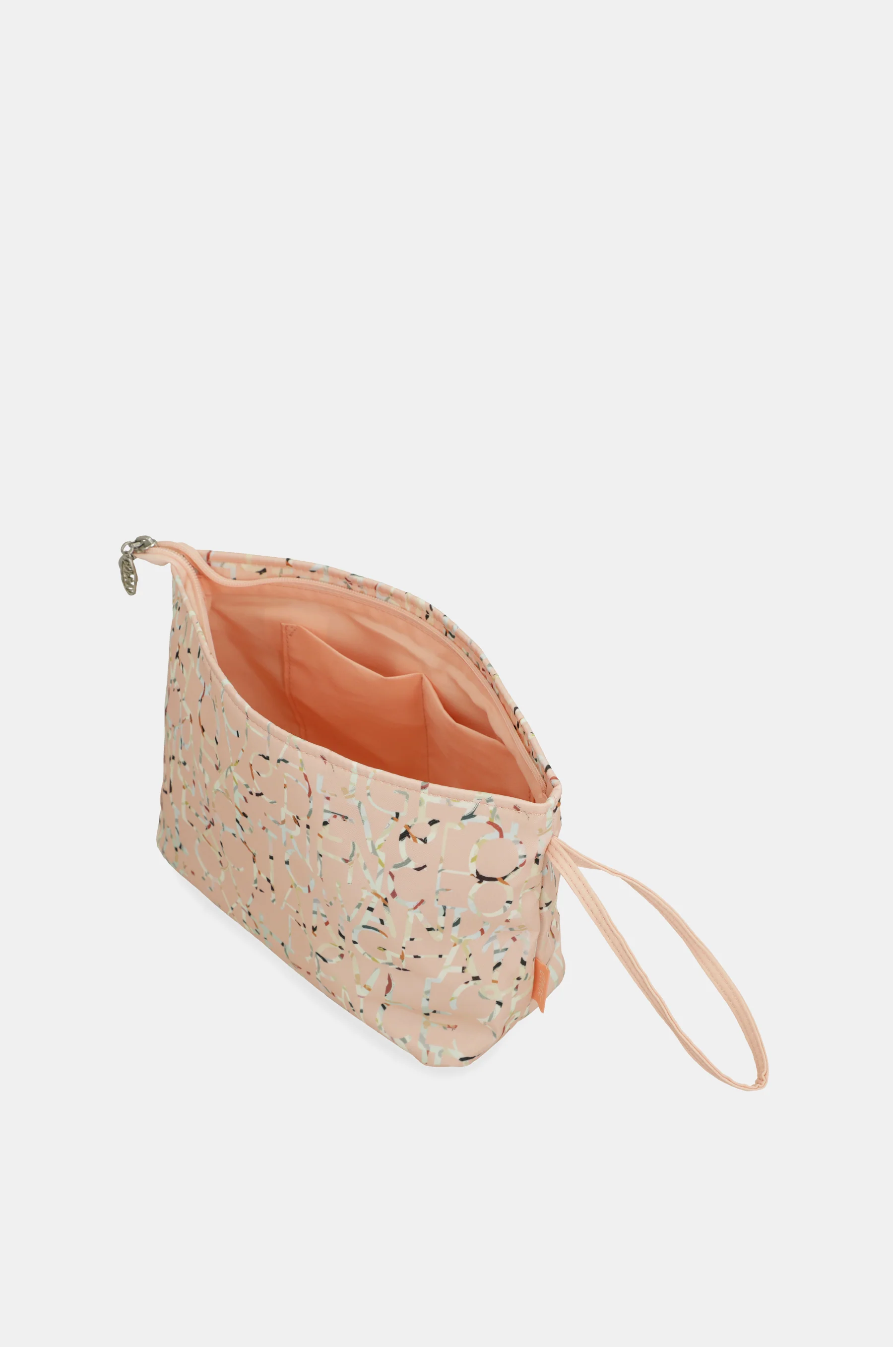 Large pink printed beach bag - Image 11