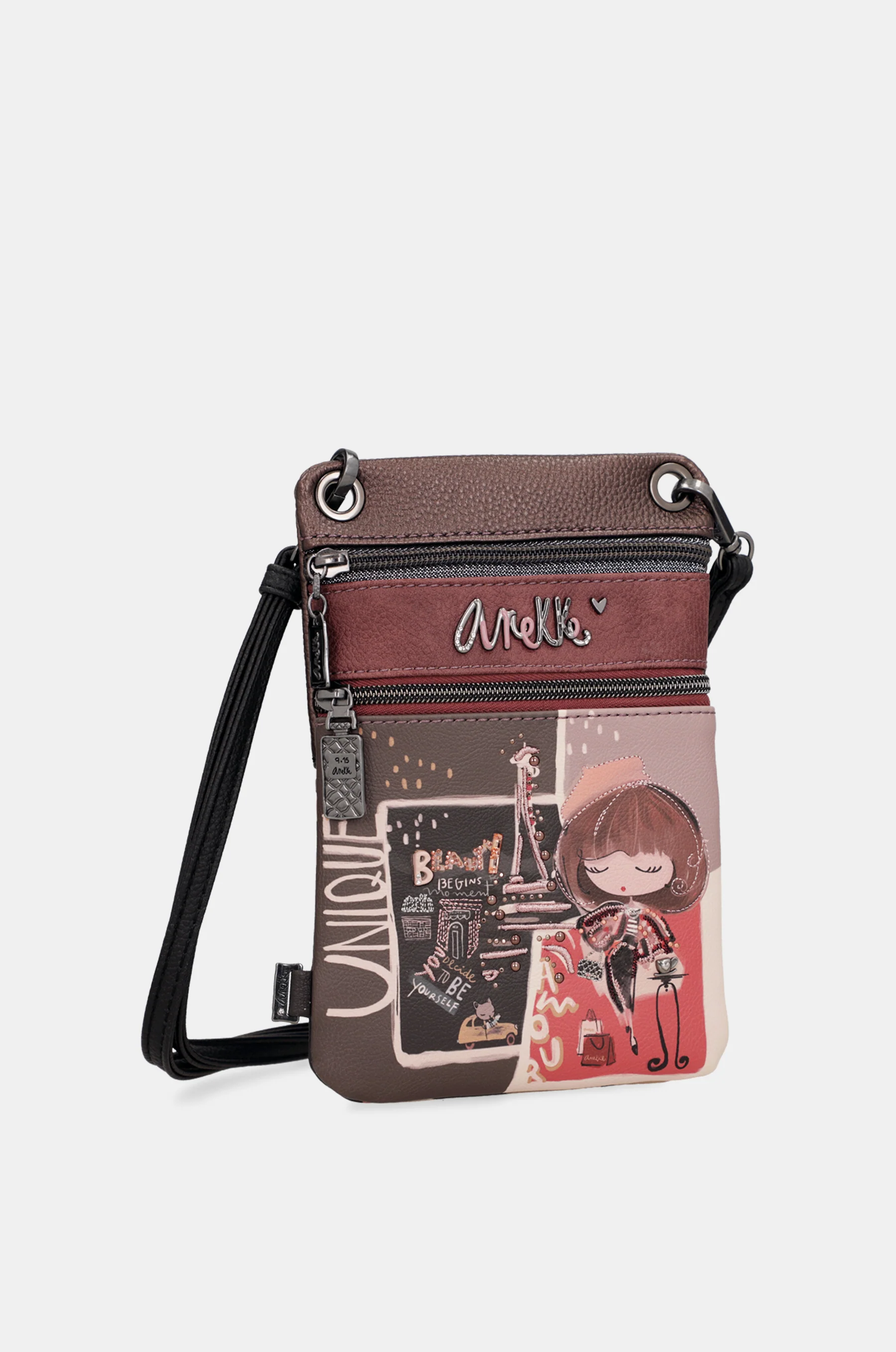Mademoiselle 2-compartment mini crossbody bag - Image 6
