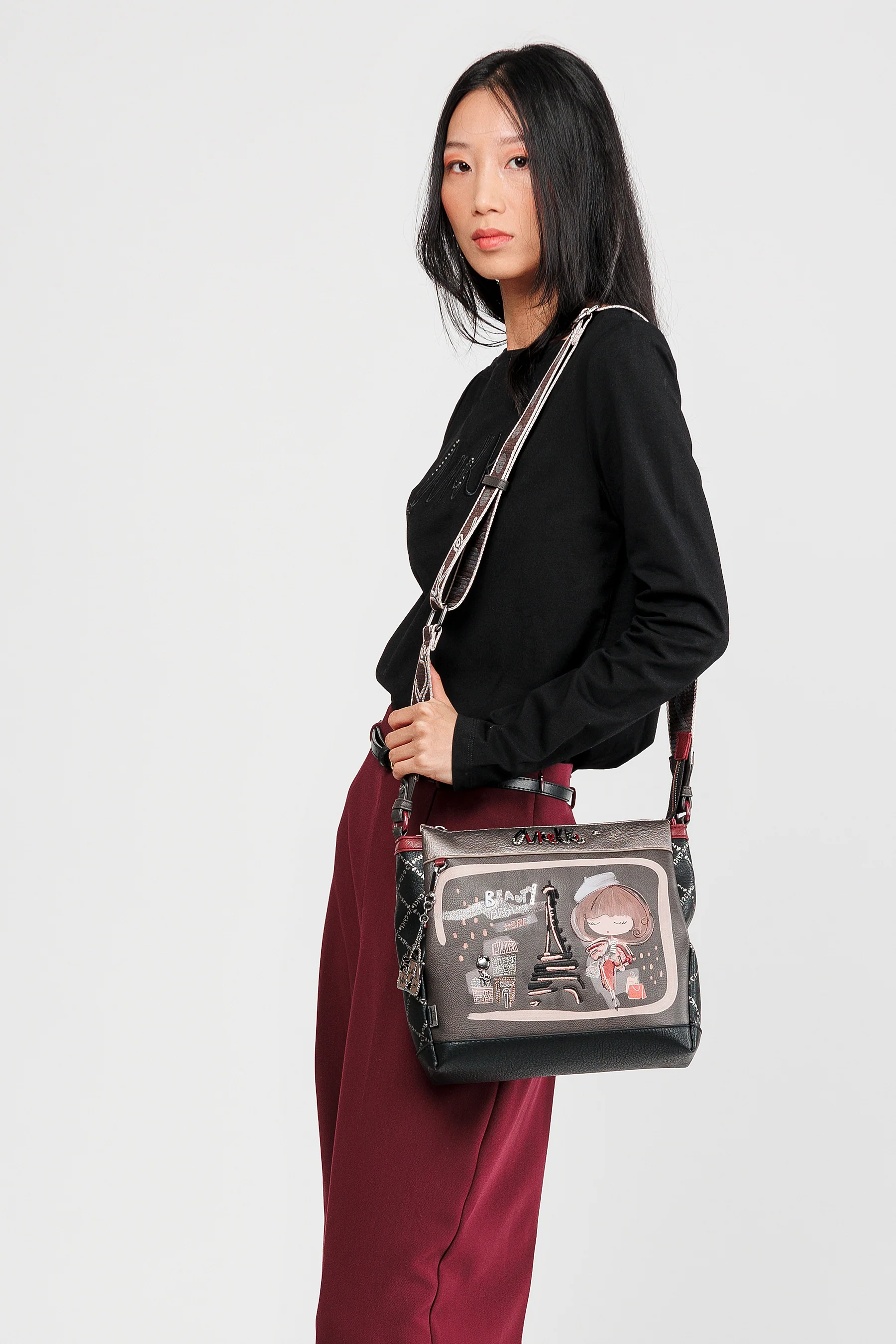 Mademoiselle 3-compartment crossbody bag - Image 2