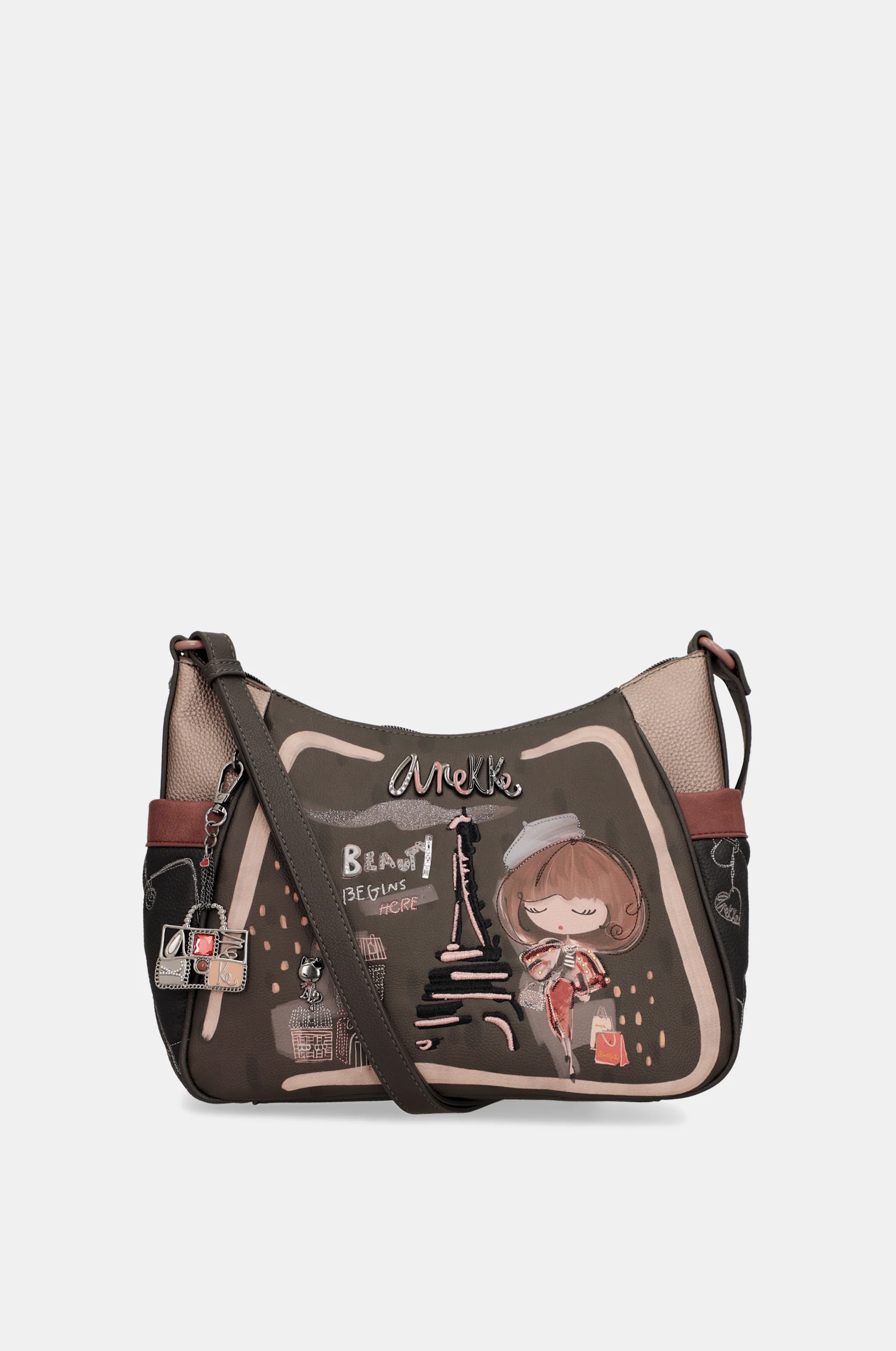 Mademoiselle large shoulder bag with shoulder strap - Image 10