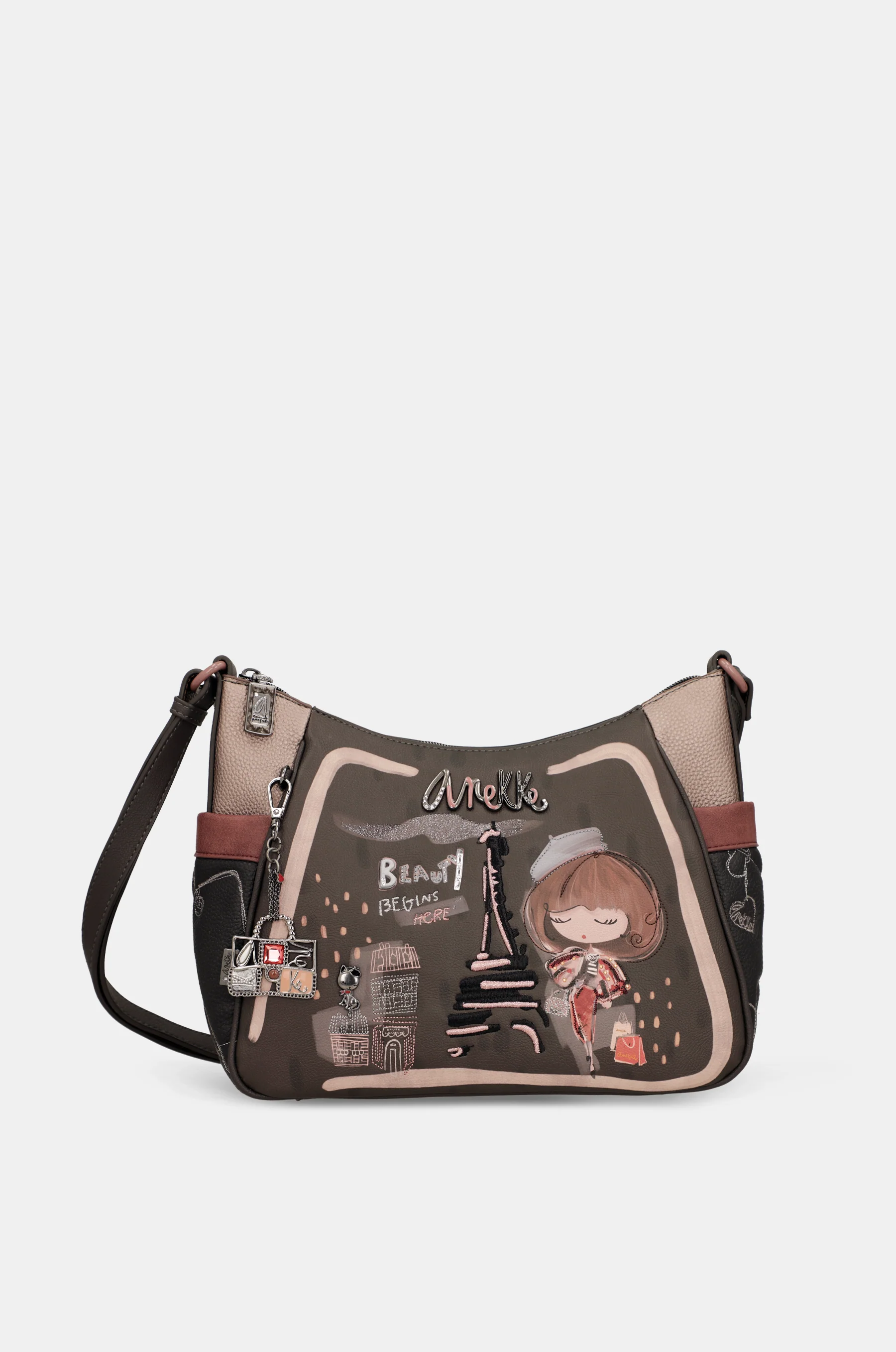 Mademoiselle large shoulder bag with shoulder strap - Image 2