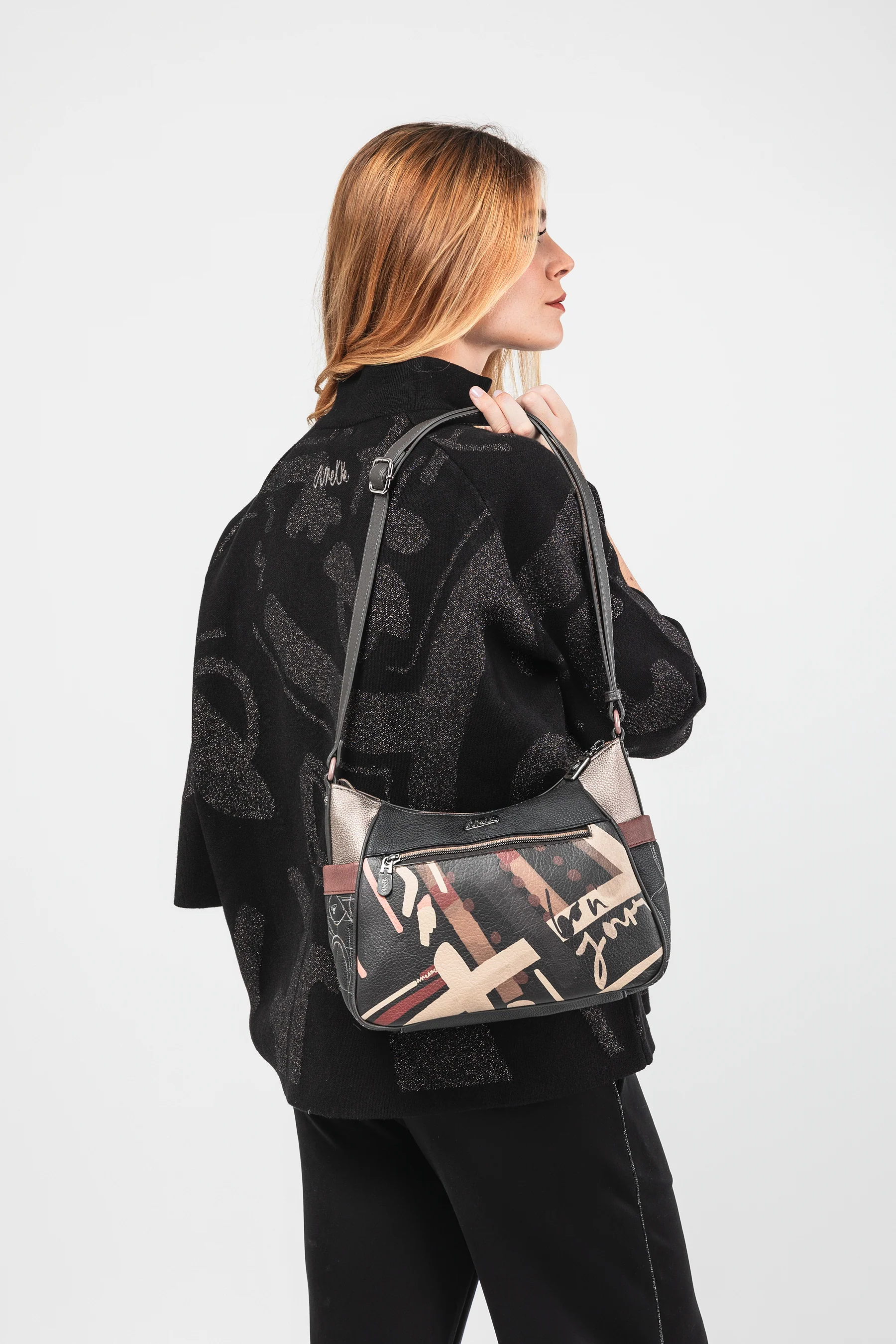 Mademoiselle large shoulder bag with shoulder strap - Image 3