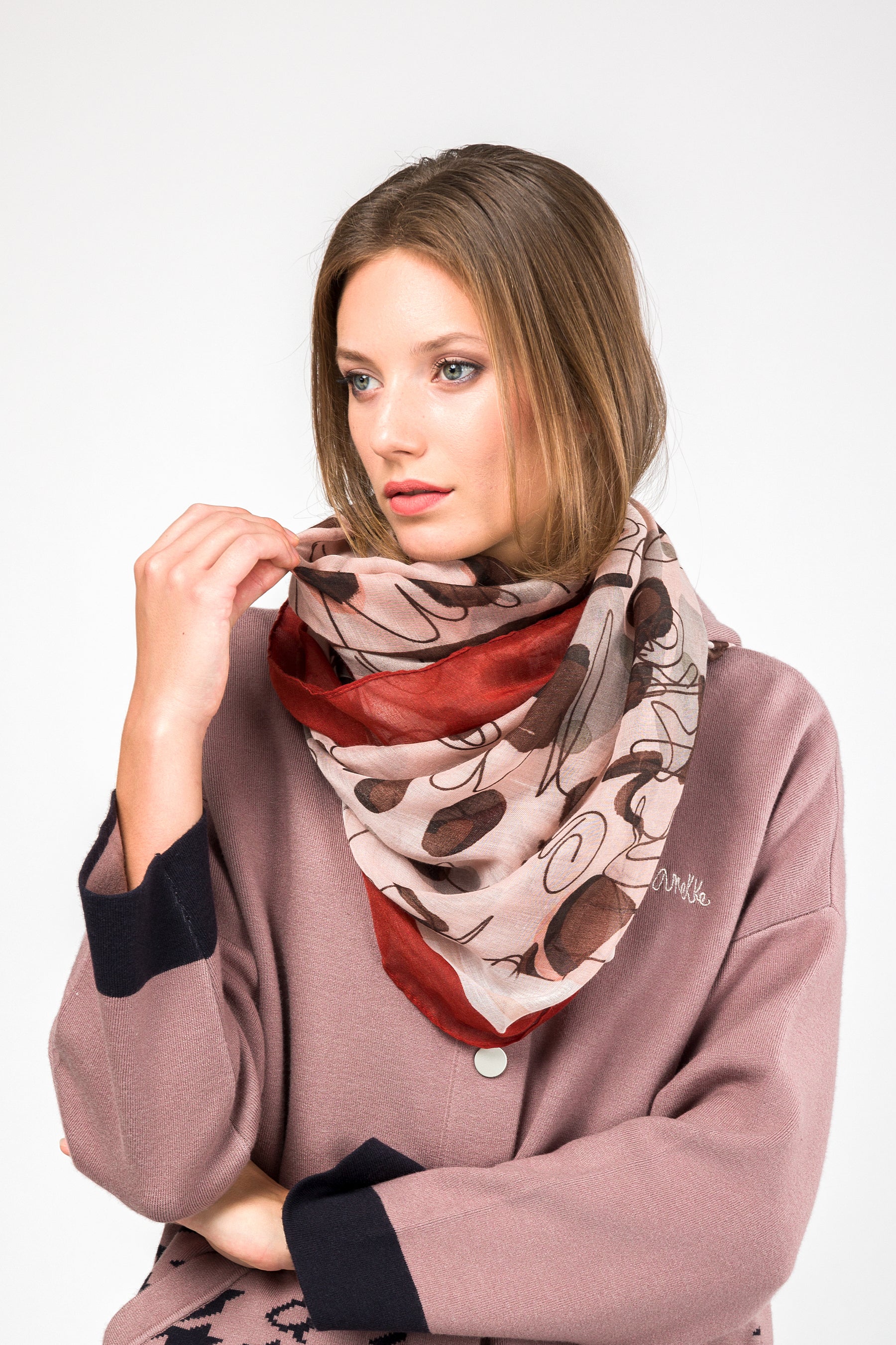 Mademoiselle printed scarf - Image 4