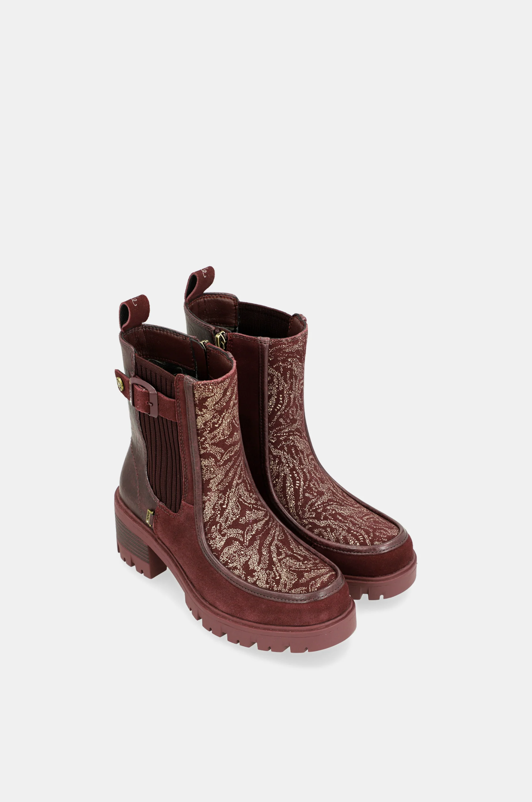 Manifesto burgundy ankle boot - Image 7