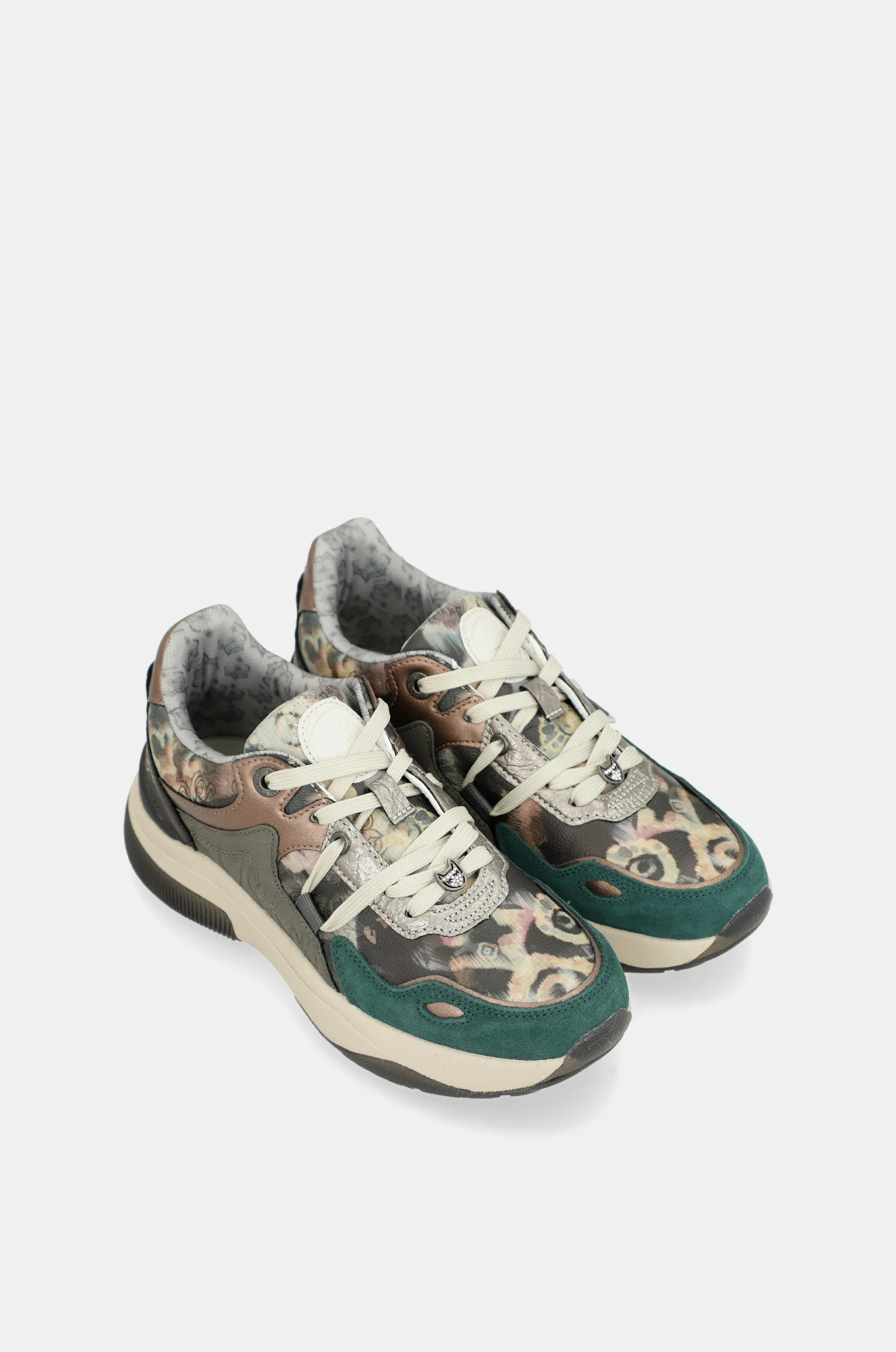 Manifesto green printed sneakers - Image 5