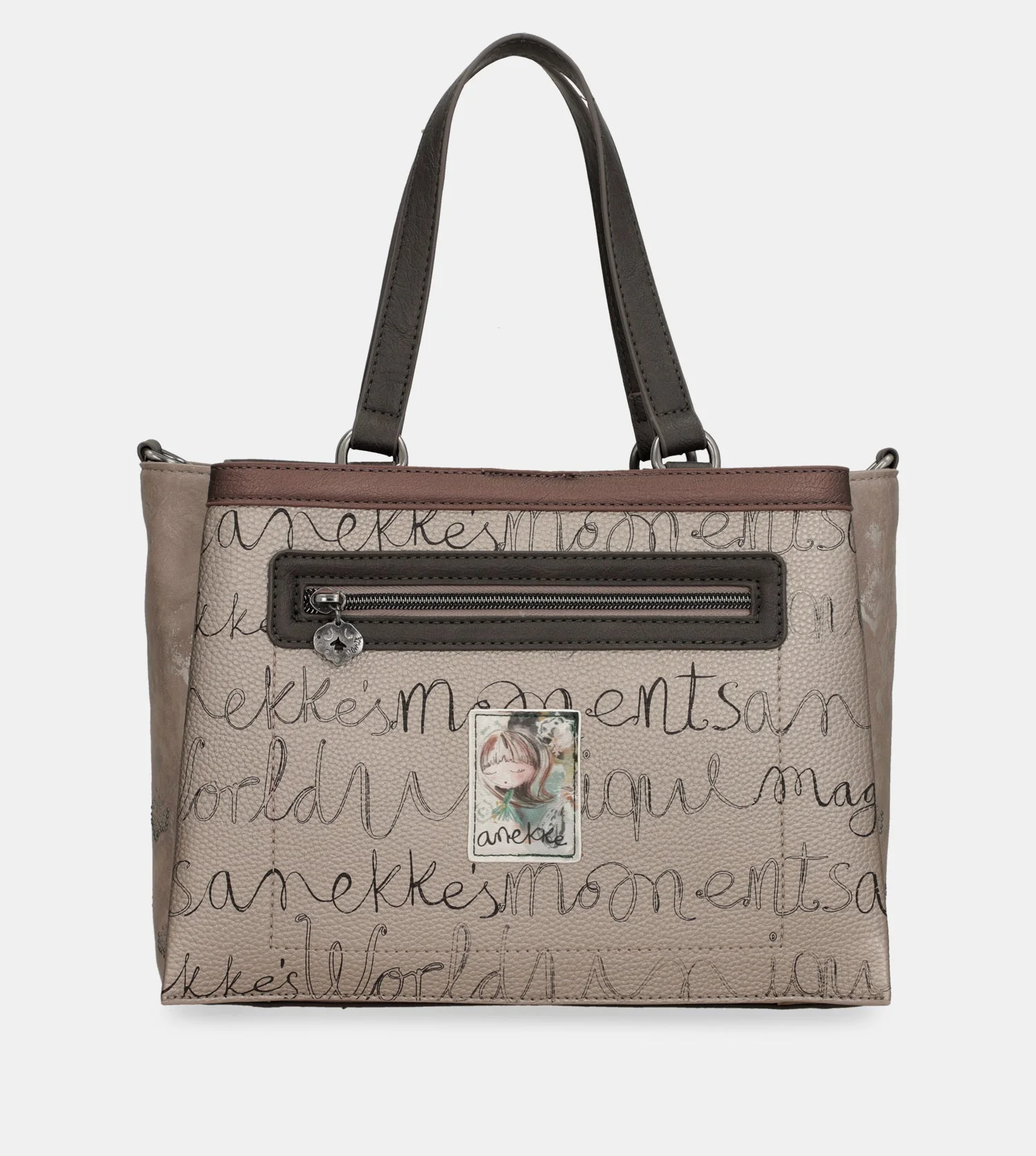Manifesto handbag with shoulder strap - Image 3