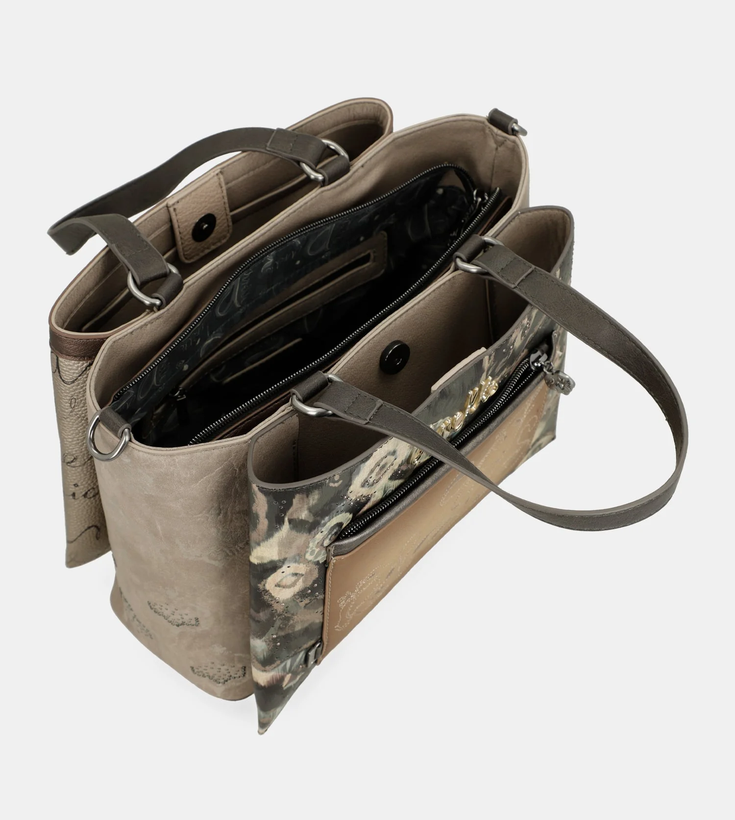 Manifesto handbag with shoulder strap - Image 5