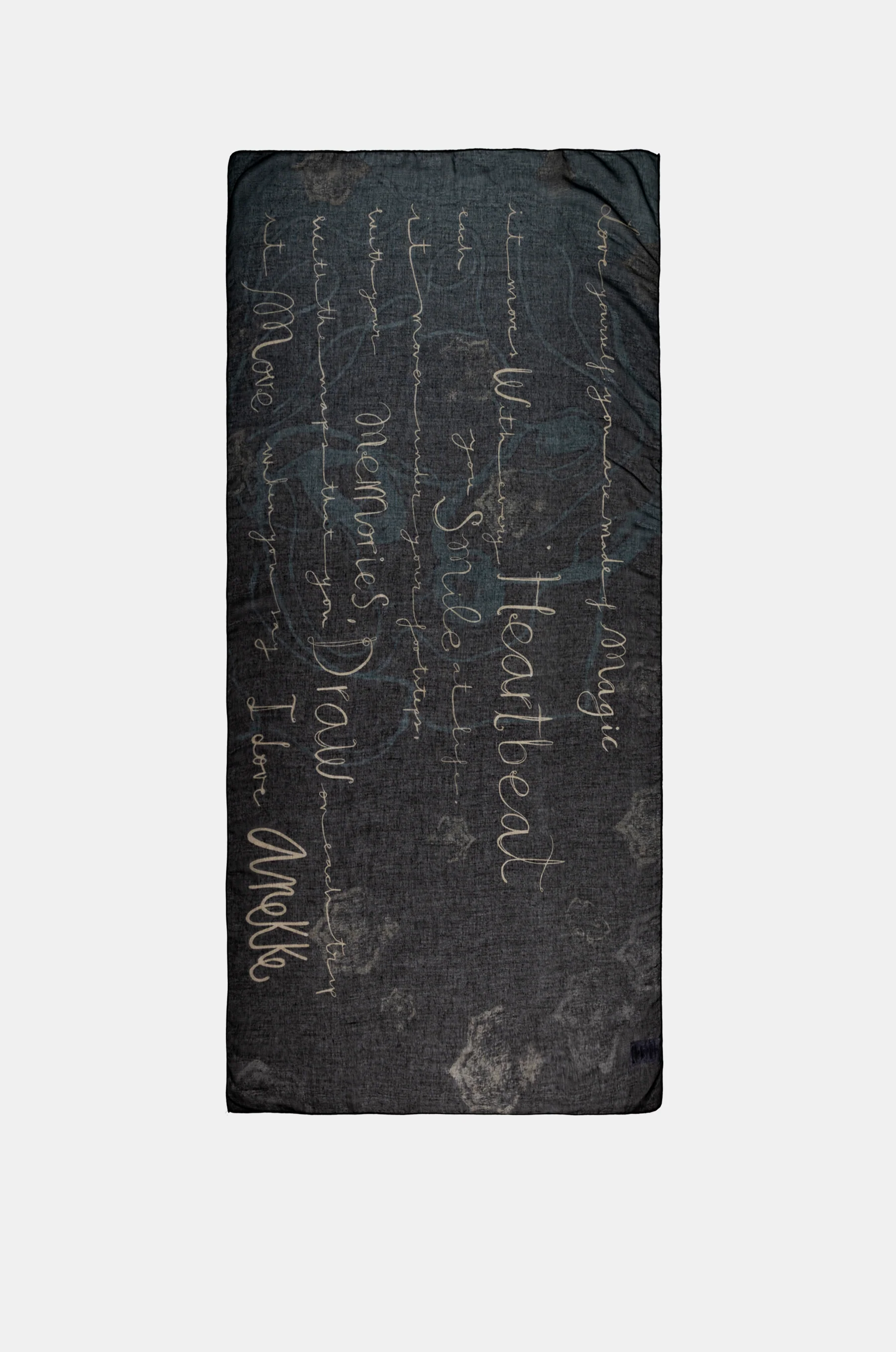Manifesto printed scarf