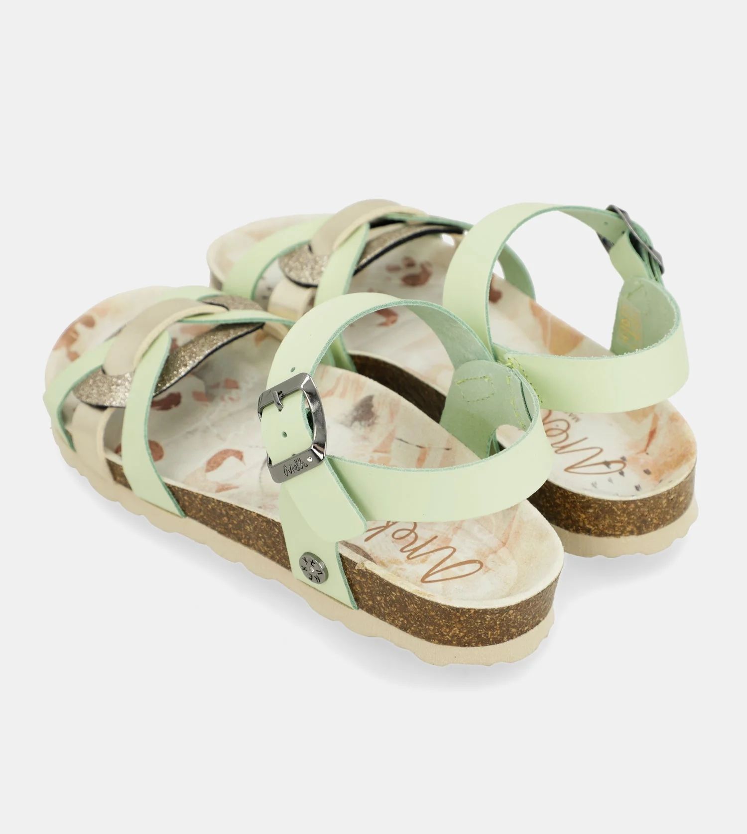 Memories green strappy sandals - Image 5