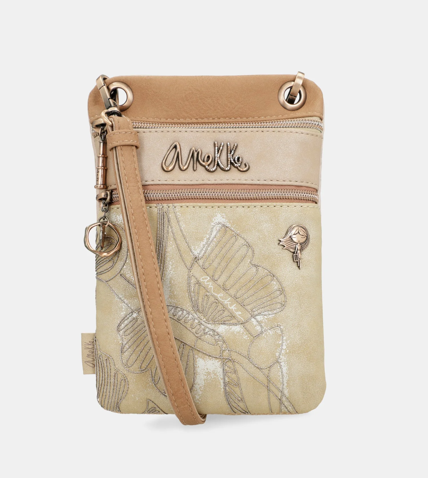 Mini crossbody bag with 2 compartments Memories - Image 7