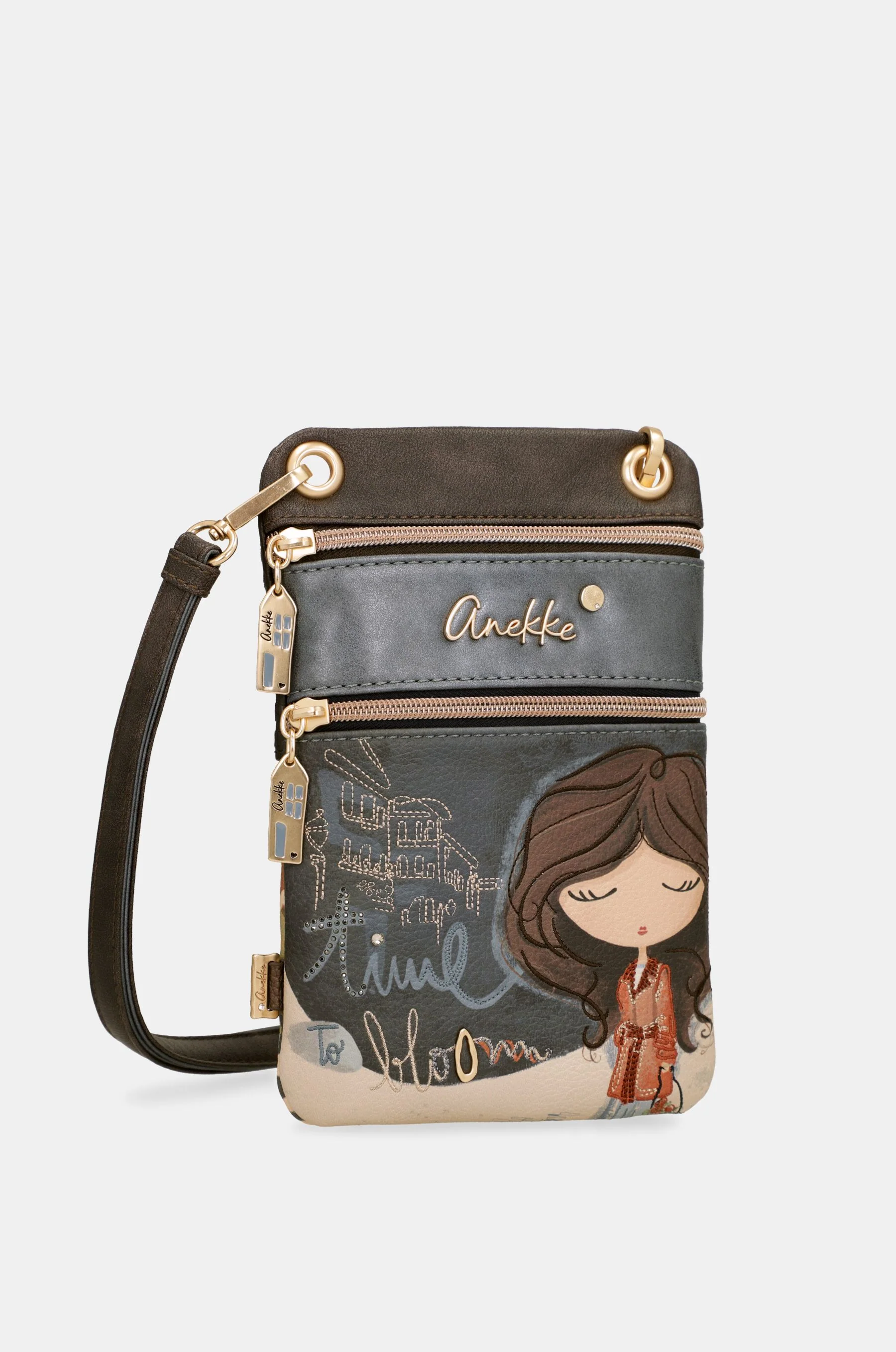 2-compartment mini crossbody bag Tulip - Image 3