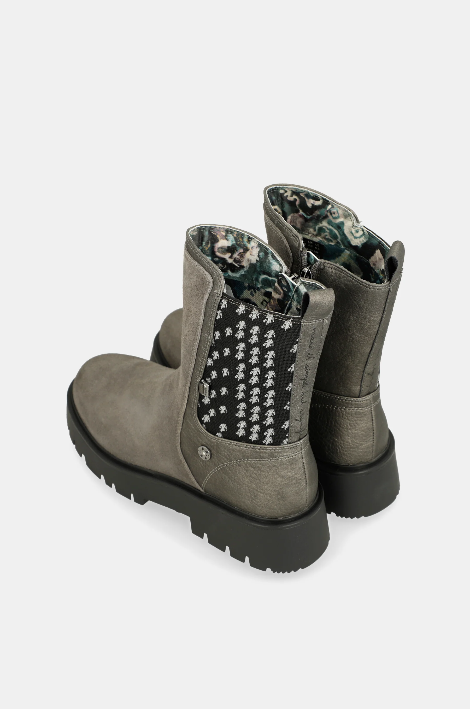 Nature Koko pewter boots - Image 3