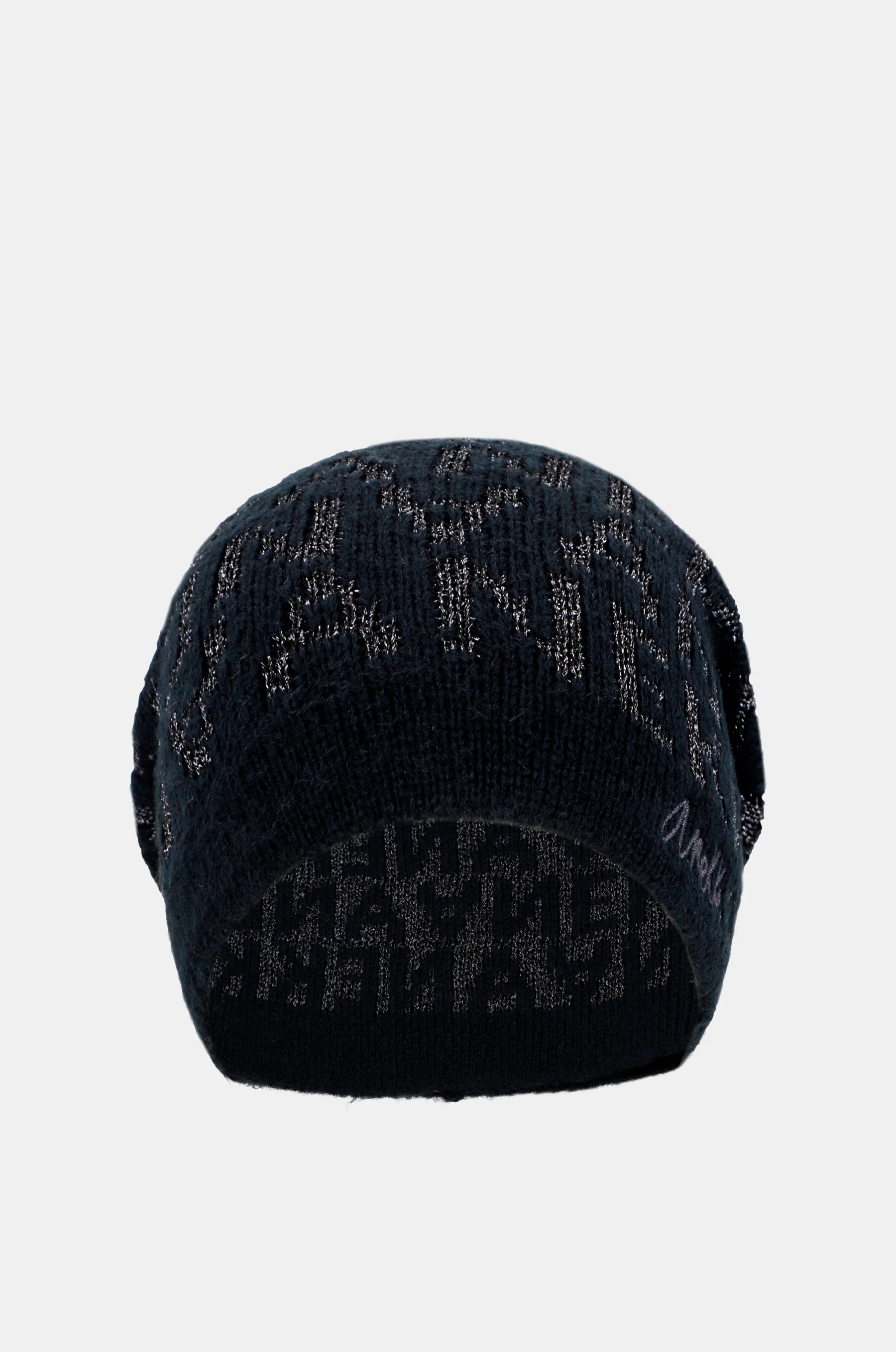 Navy Blue Contemporary Knit Hat
