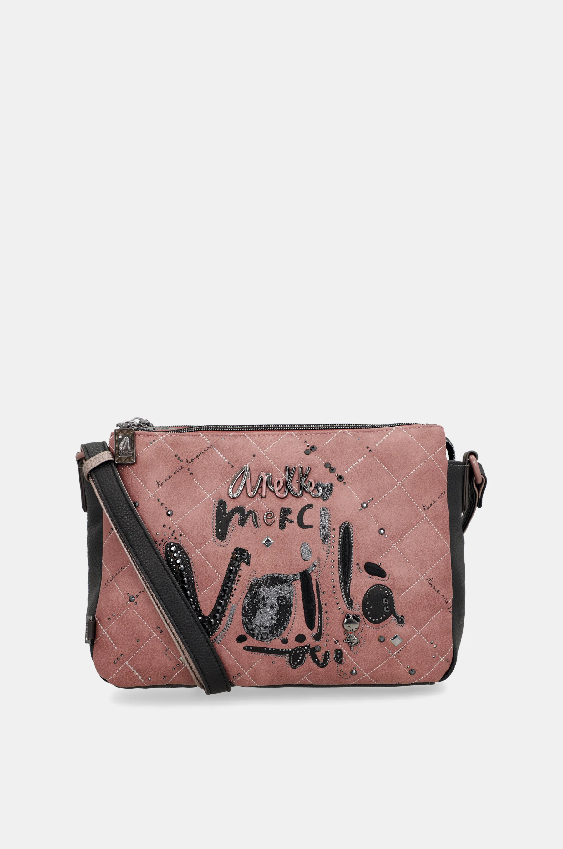 Parisian 3-compartment printed crossbody bag - Image 9