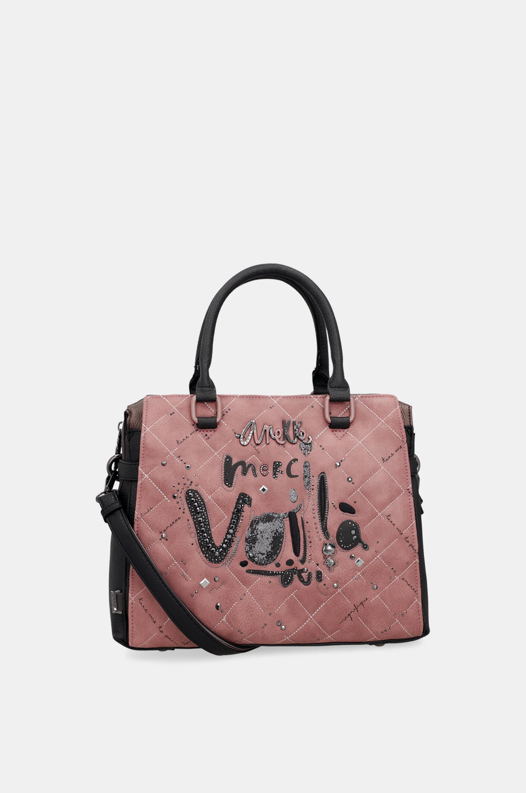 Parisian short-handle bag with shoulder strap - Image 8