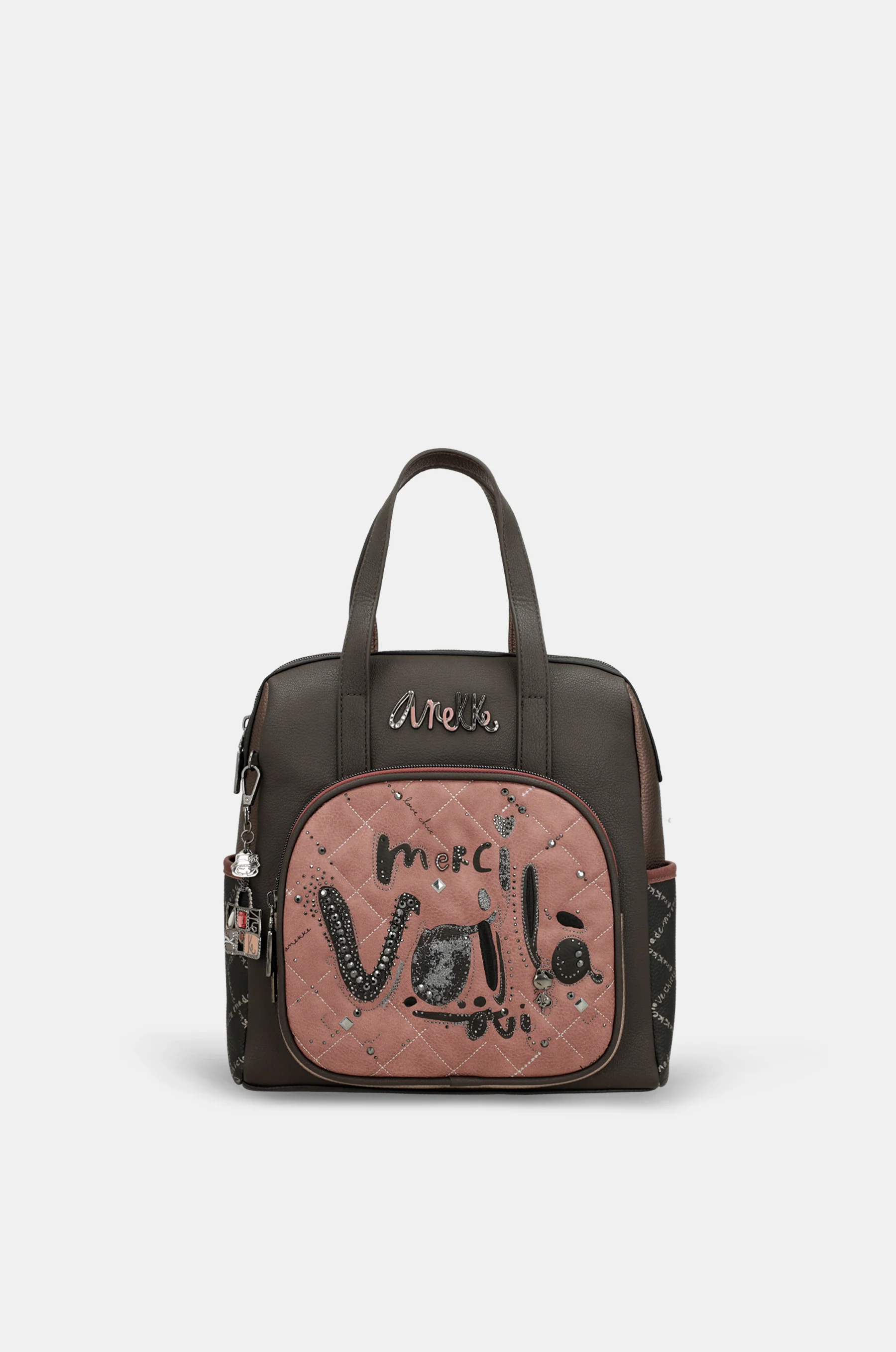 Parisian short-handle medium backpack