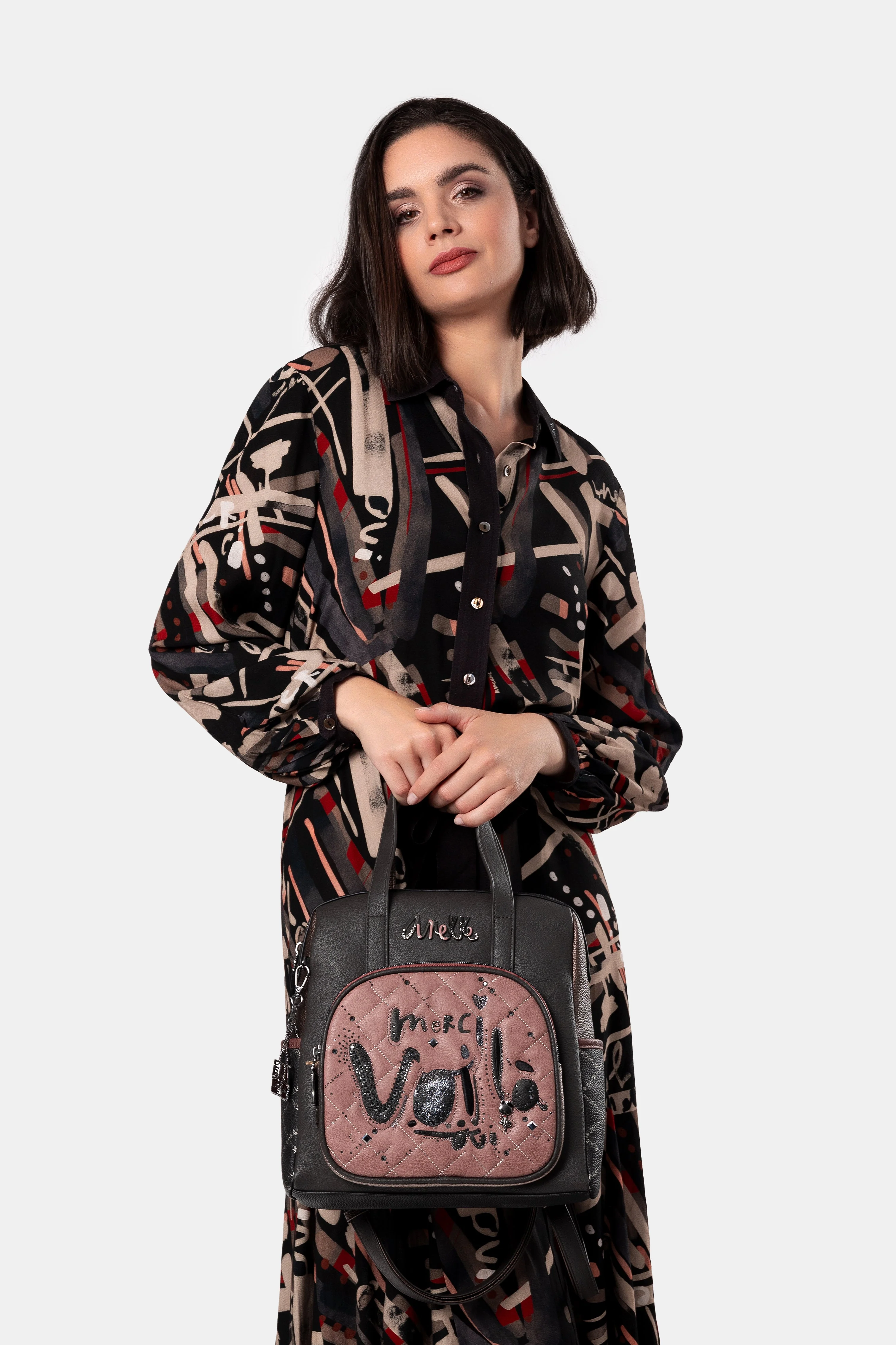 Parisian short-handle medium backpack - Image 4