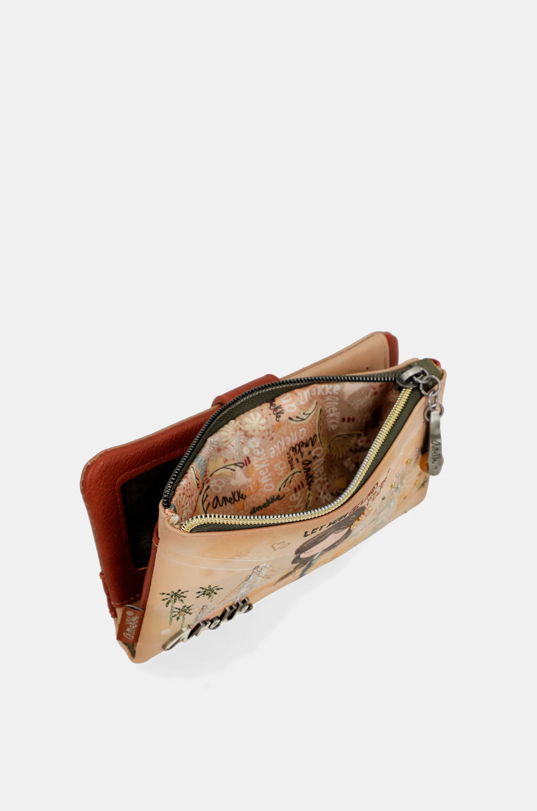 Peace & Love camel flexible RFID wallet - Image 10