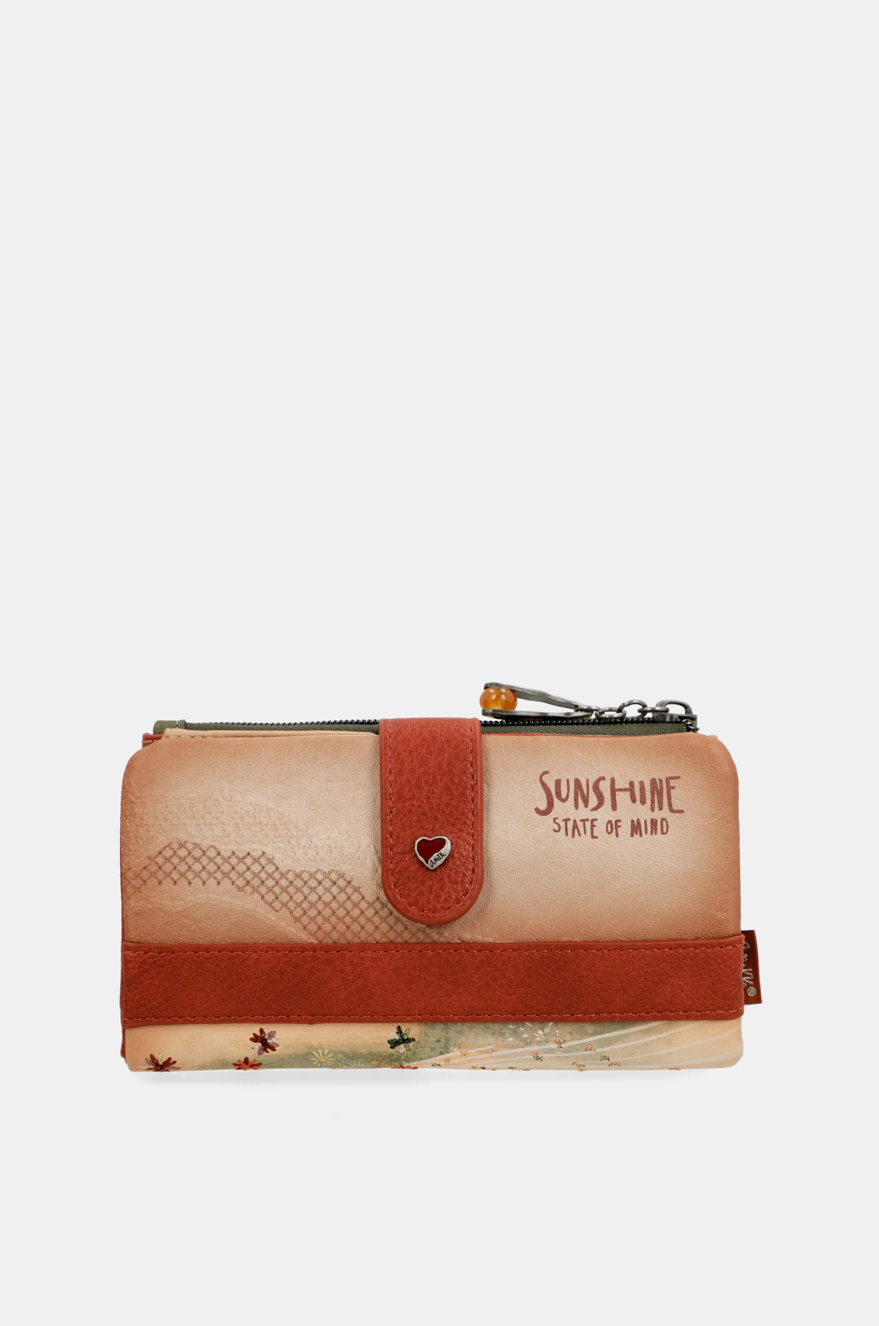 Peace & Love camel flexible RFID wallet - Image 3