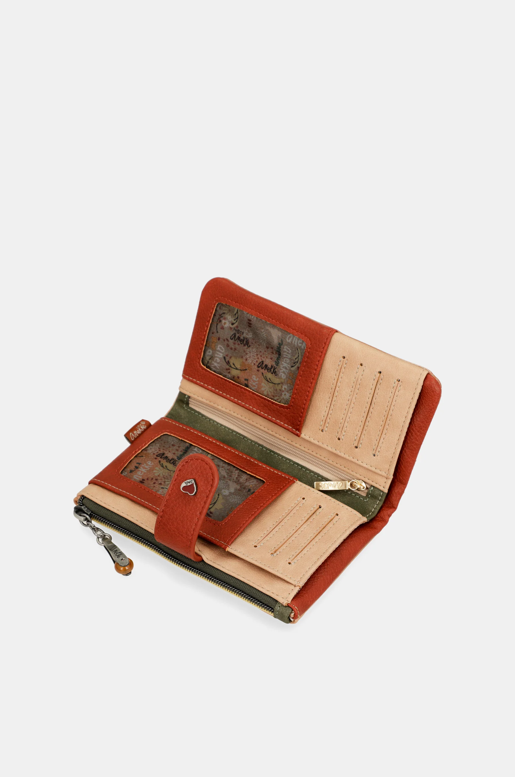 Peace & Love camel flexible RFID wallet - Image 5
