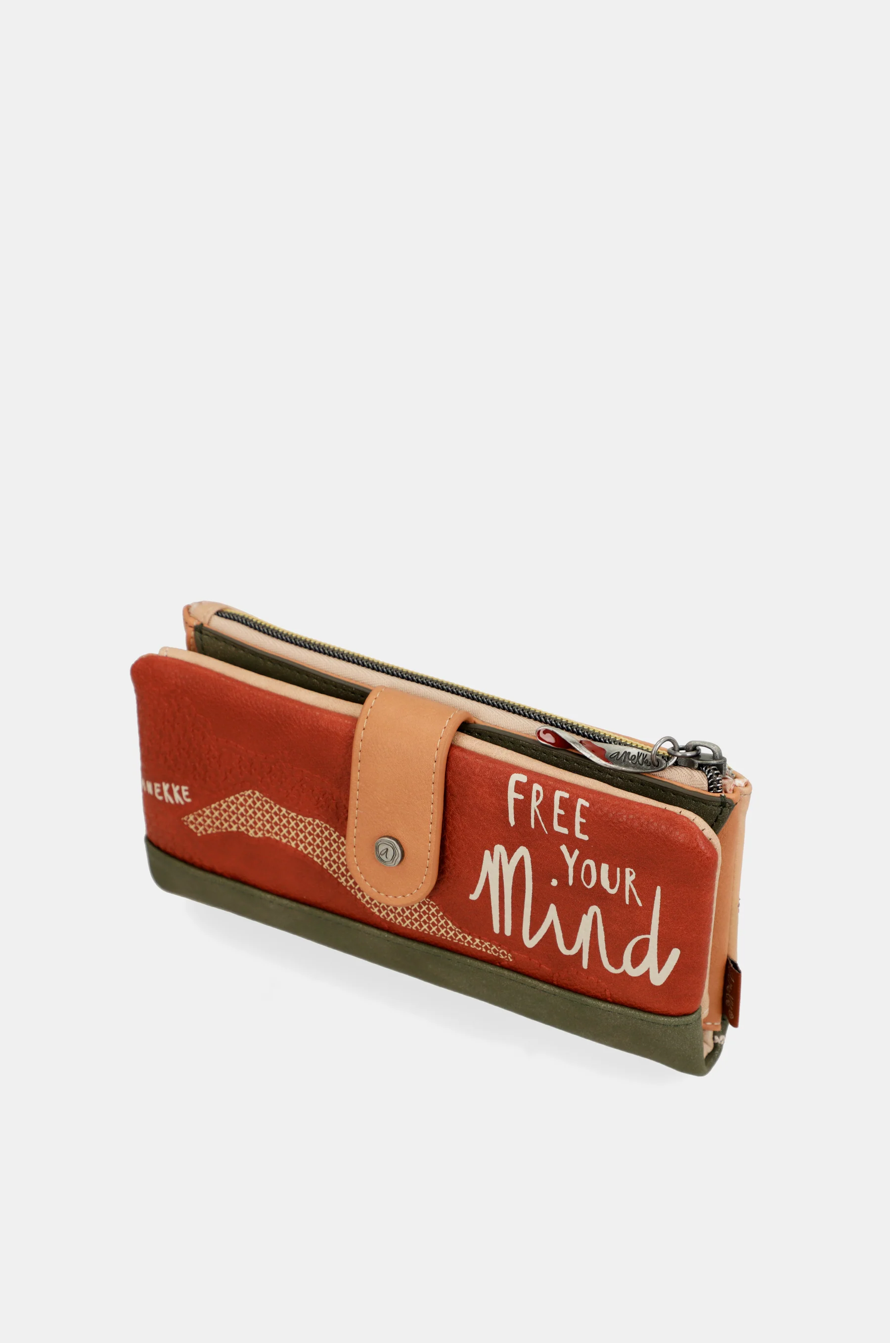 Peace & Love camel large RFID wallet - Image 10